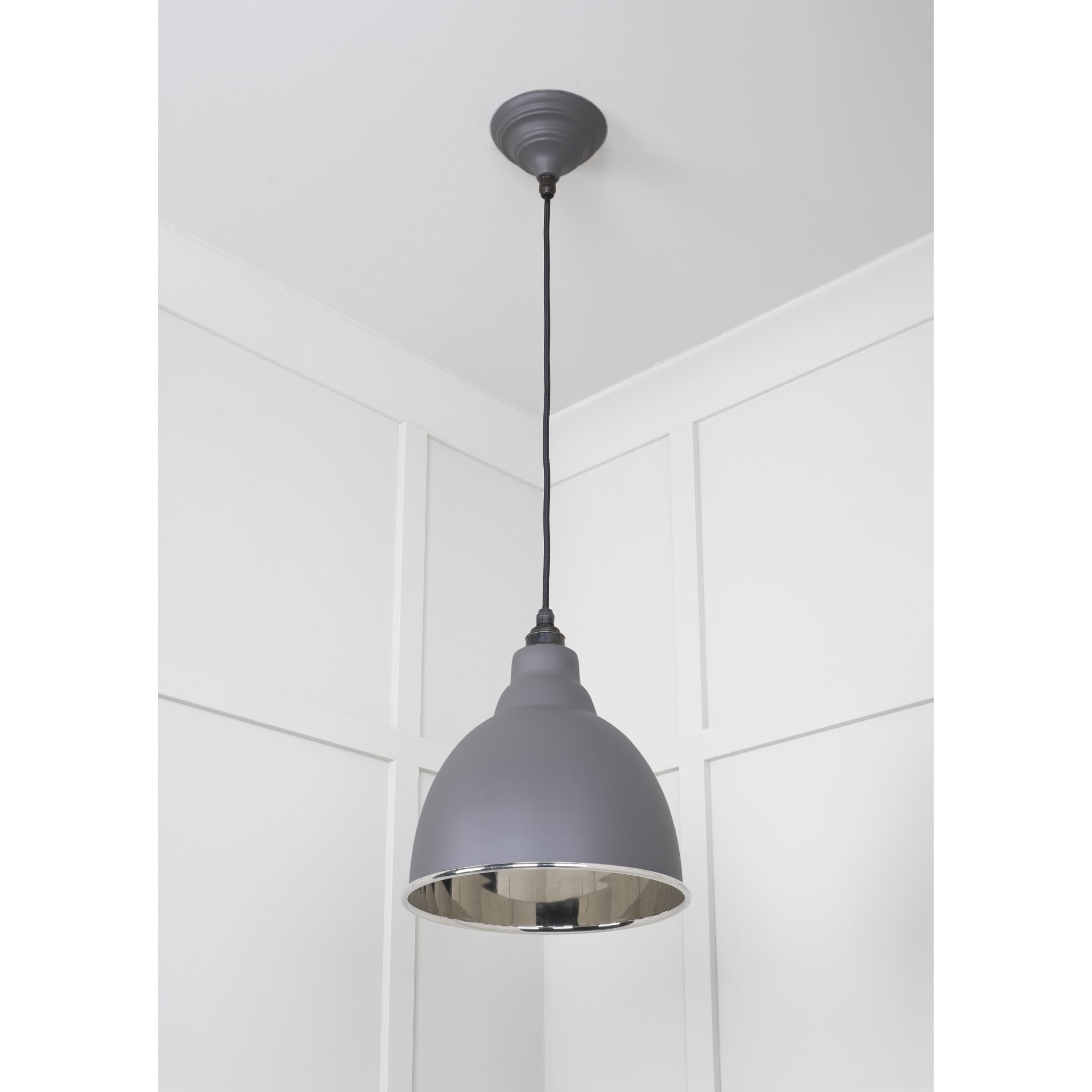 From The Anvil Smooth Nickel Brindley Pendant - Bluff (Warm Grey)