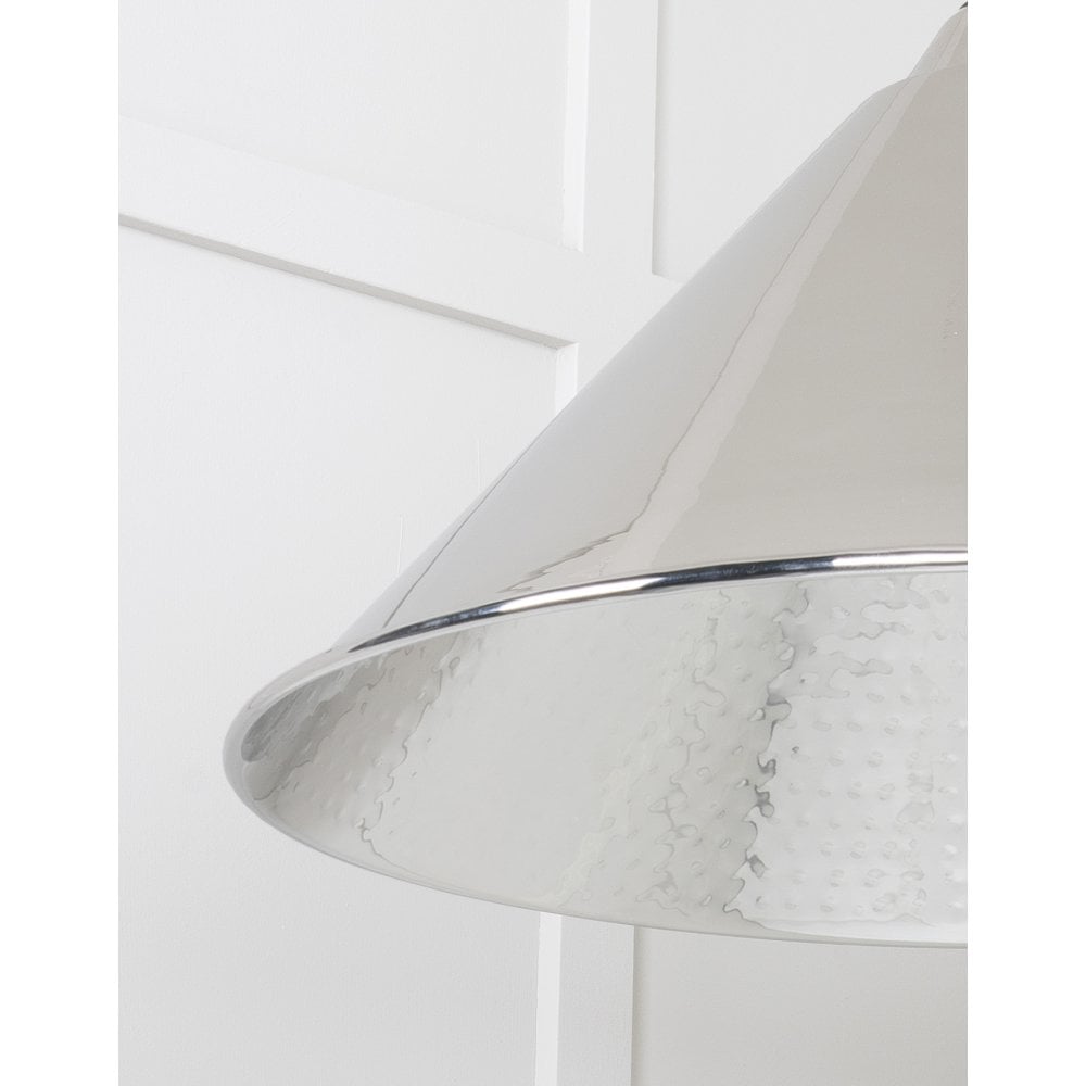 From The Anvil Hammered Nickel Hockley Pendant