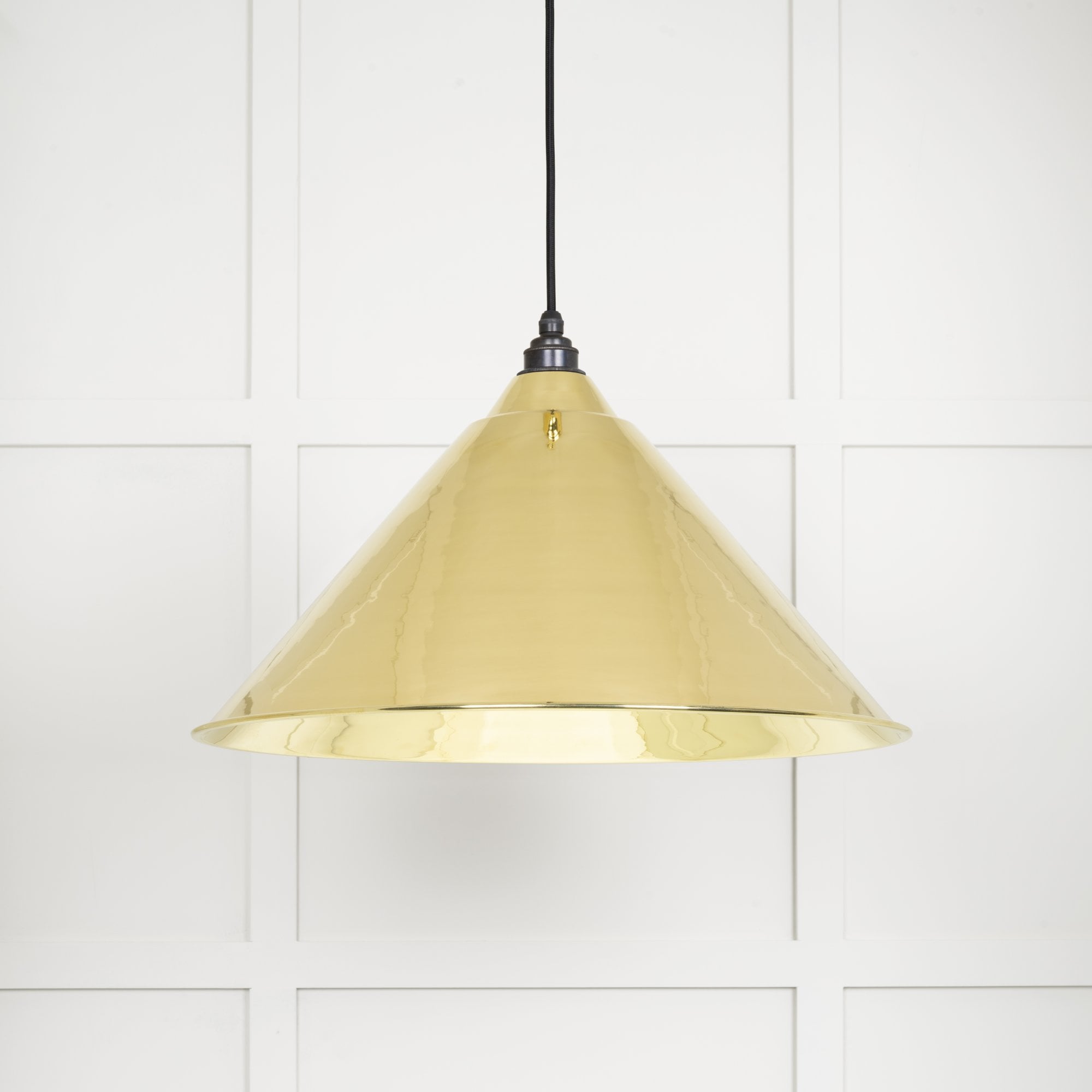 From The Anvil Smooth Brass Hockley Pendant