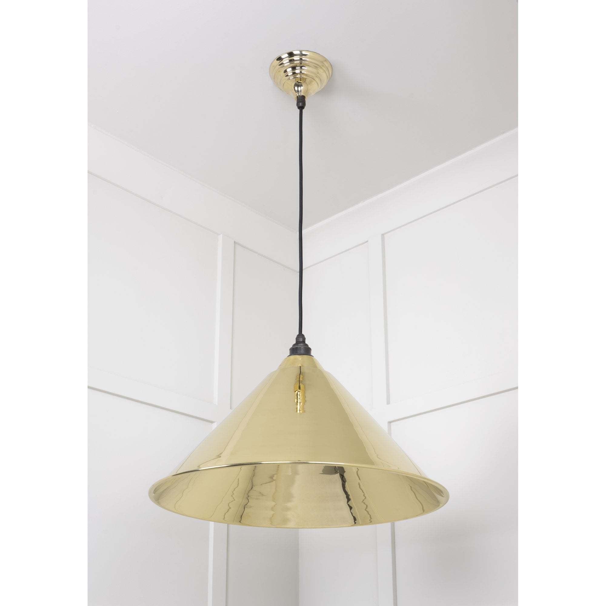 From The Anvil Smooth Brass Hockley Pendant