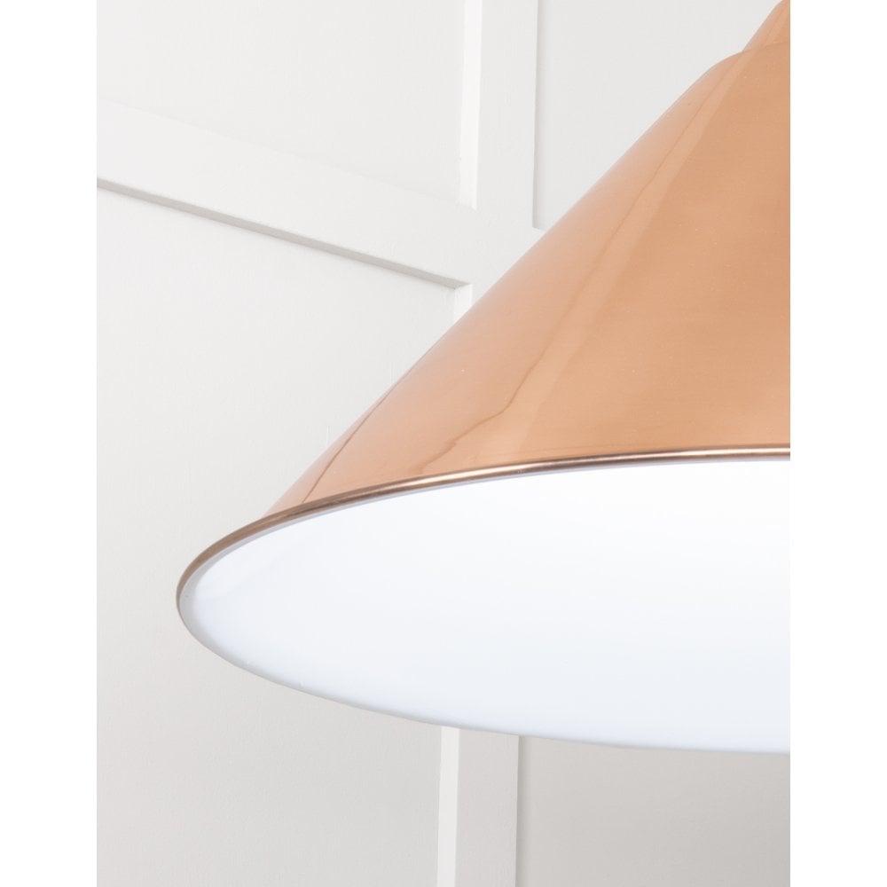 From The Anvil White Gloss Hockley Pendant - Copper