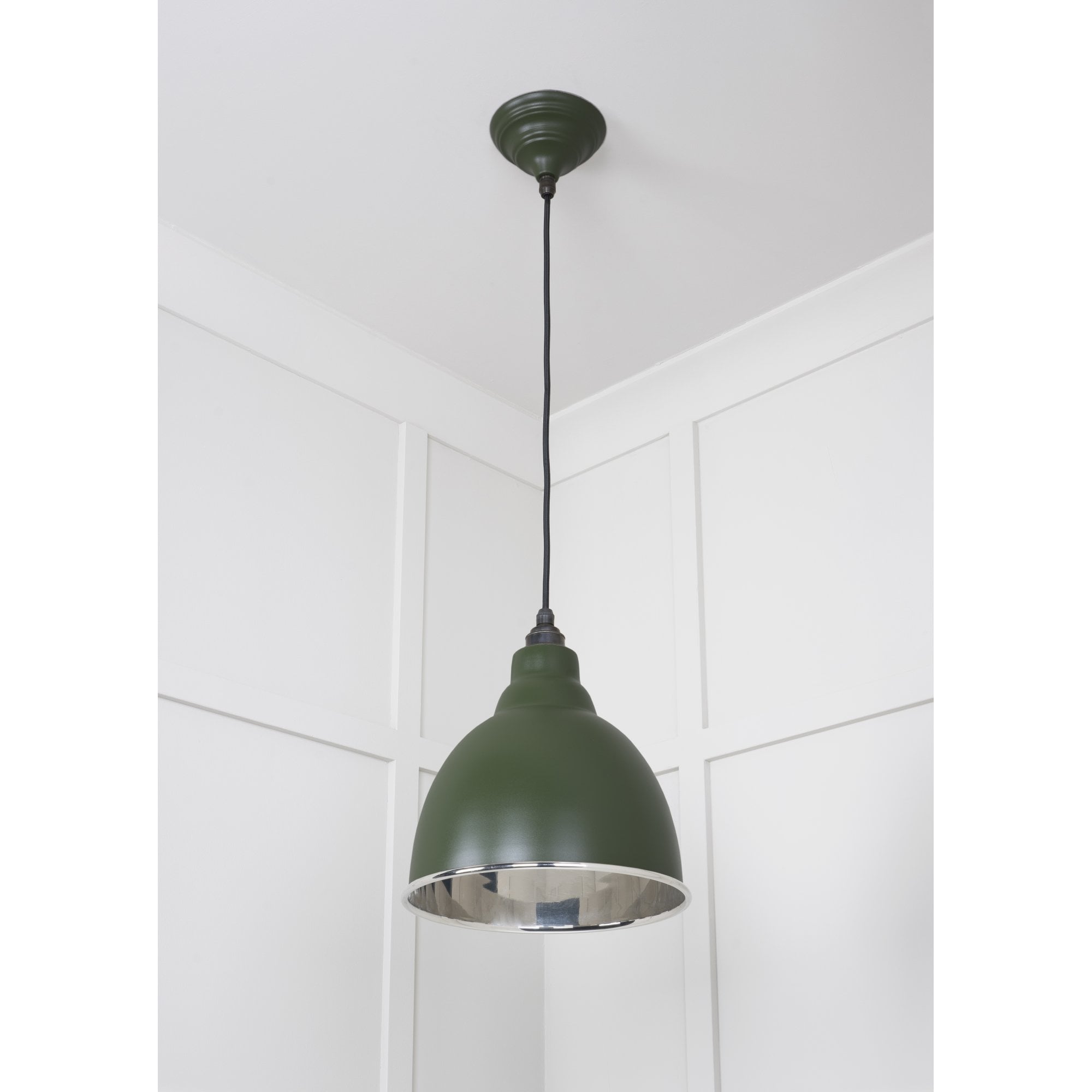 From The Anvil Smooth Nickel Brindley Pendant - Heath (Earthy Green)