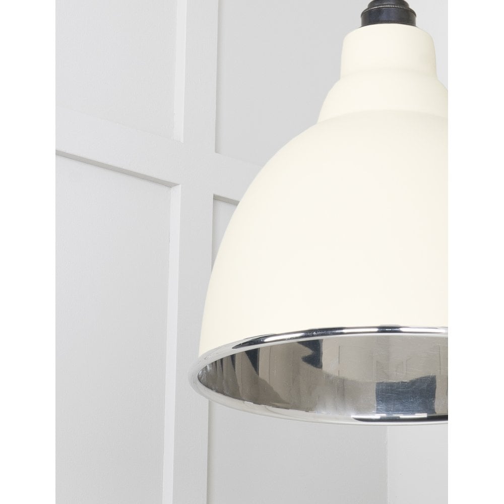 From The Anvil Smooth Nickel Brindley Pendant - Teasel (Off White/Cream)