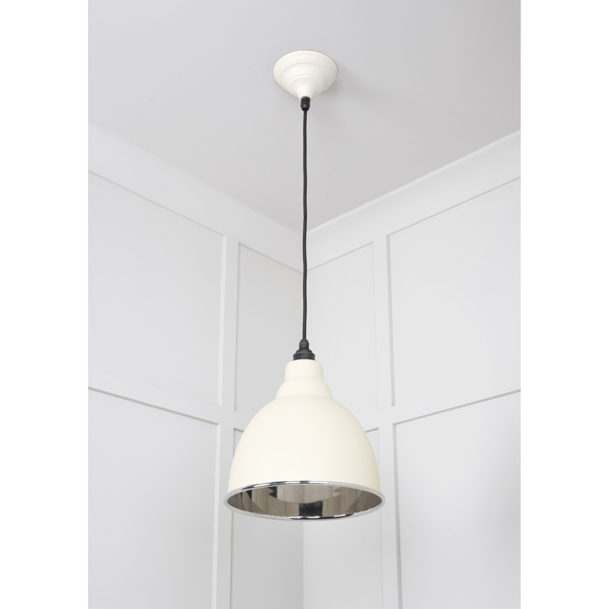 From The Anvil Smooth Nickel Brindley Pendant - Teasel (Off White/Cream)