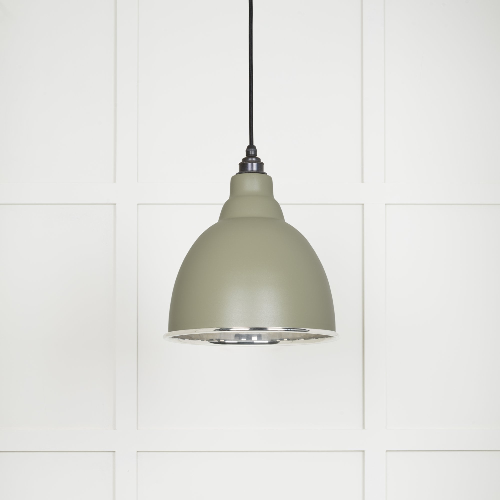 From The Anvil Smooth Nickel Brindley Pendant - Tump (Pale Green)