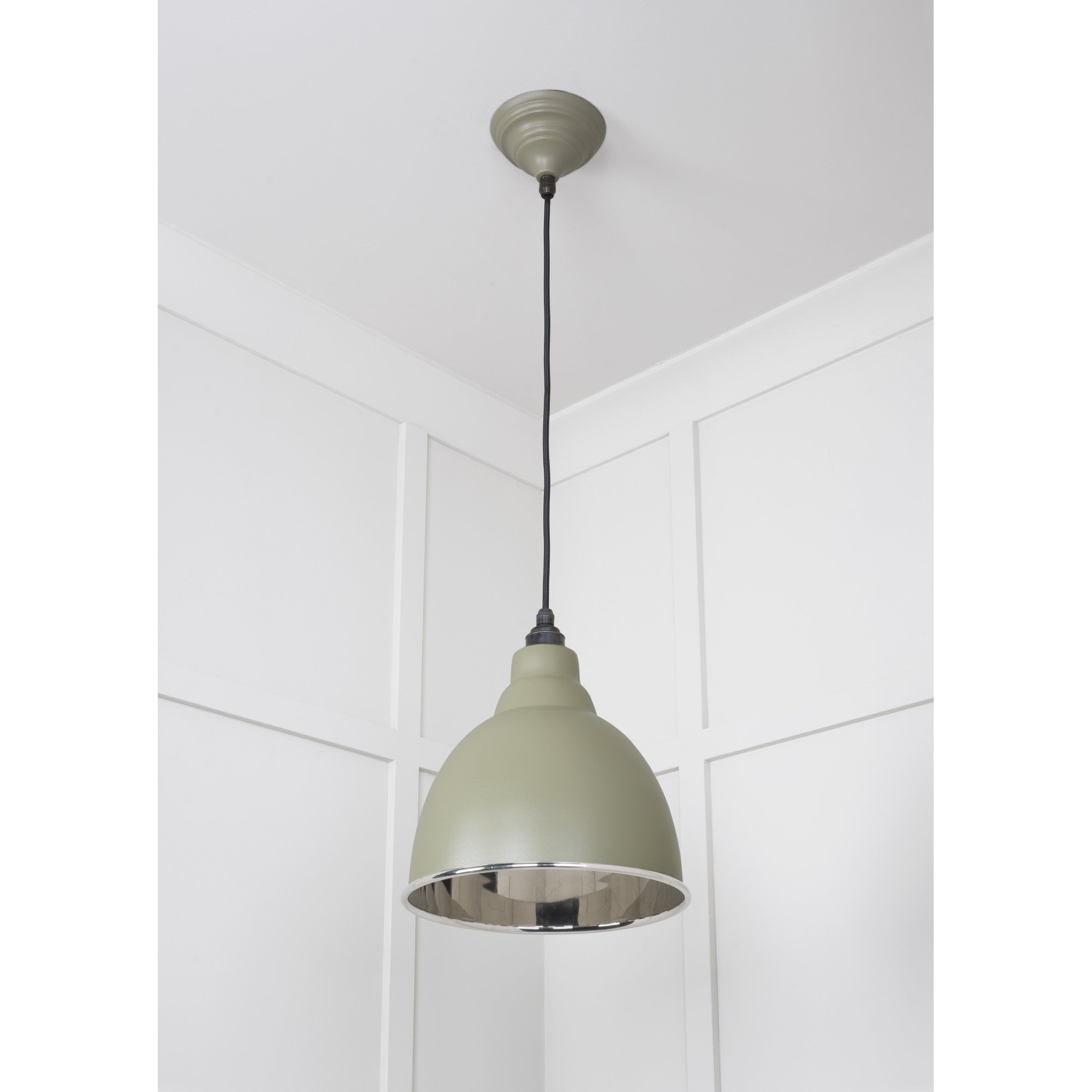 From The Anvil Smooth Nickel Brindley Pendant - Tump (Pale Green)