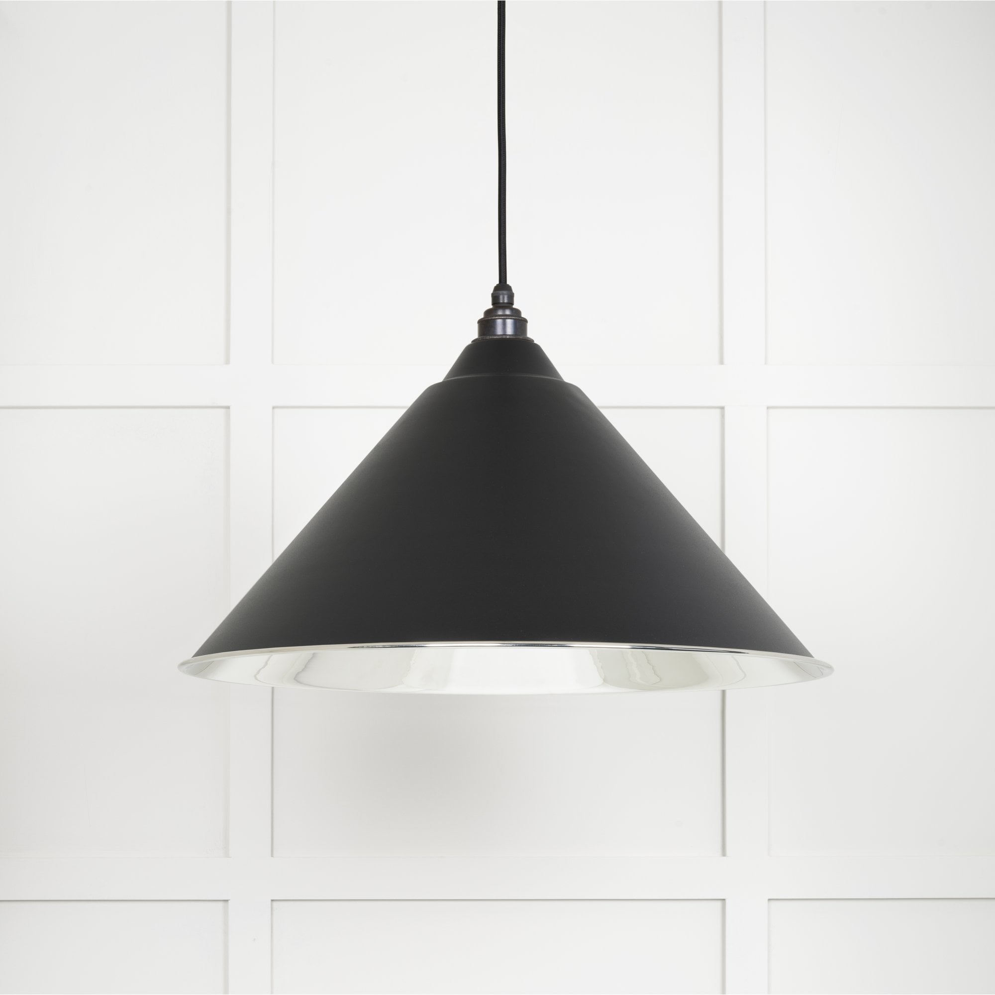 From The Anvil Smooth Nickel Hockley Pendant - Elan Black