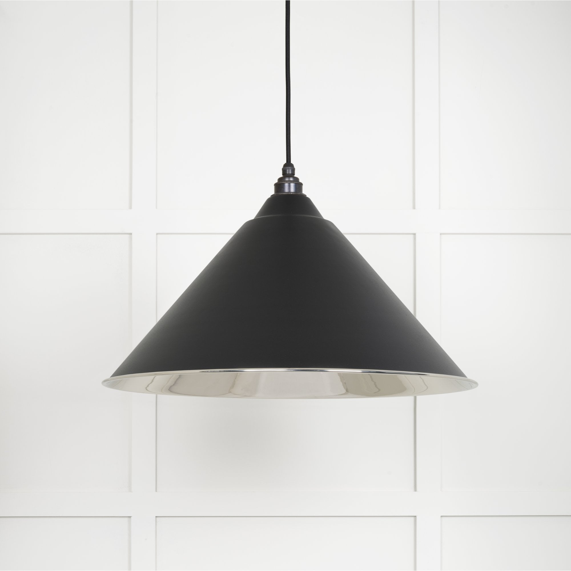 From The Anvil Smooth Nickel Hockley Pendant - Elan Black