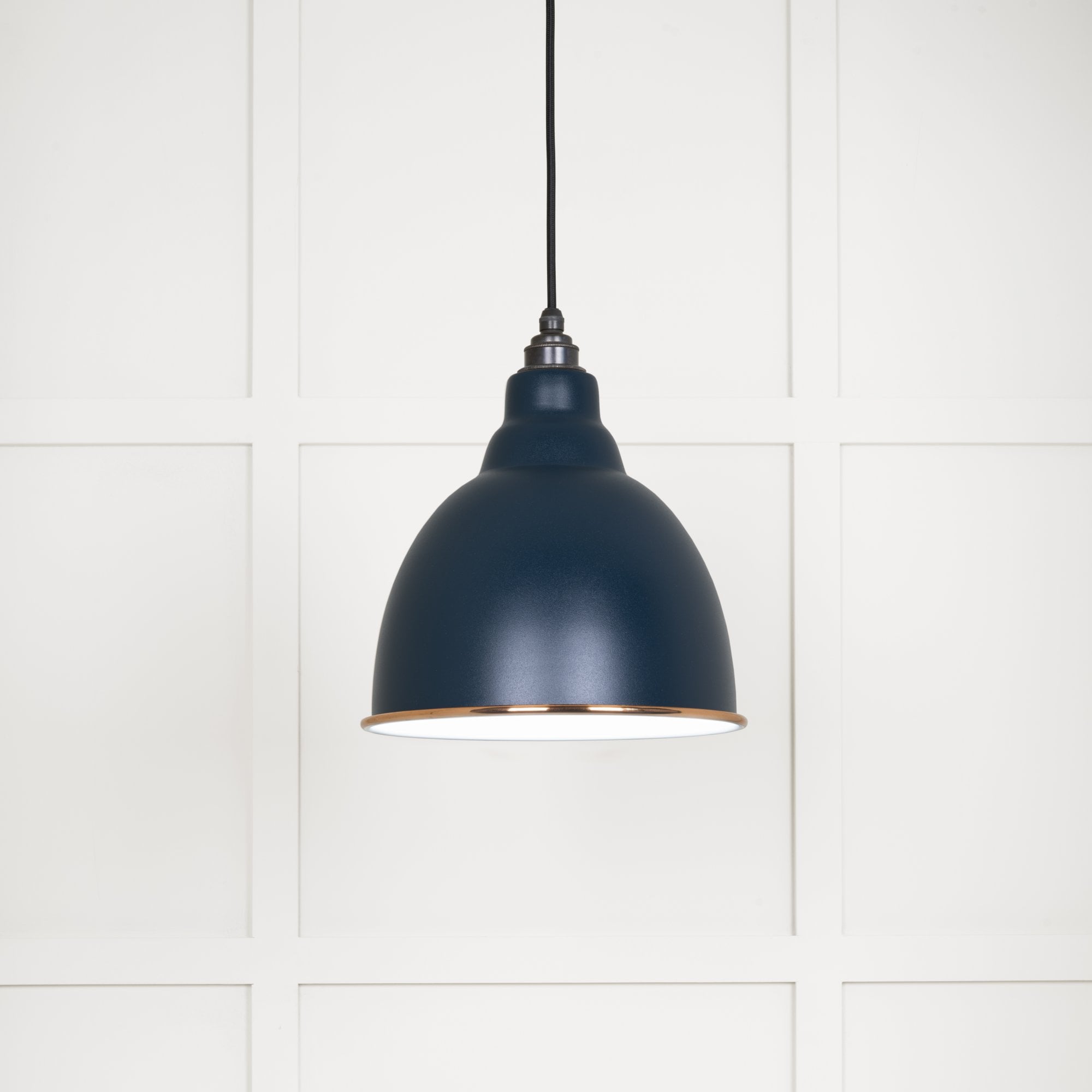 From The Anvil White Gloss Brindley Pendant - Dusk (Dark Blue/Grey)