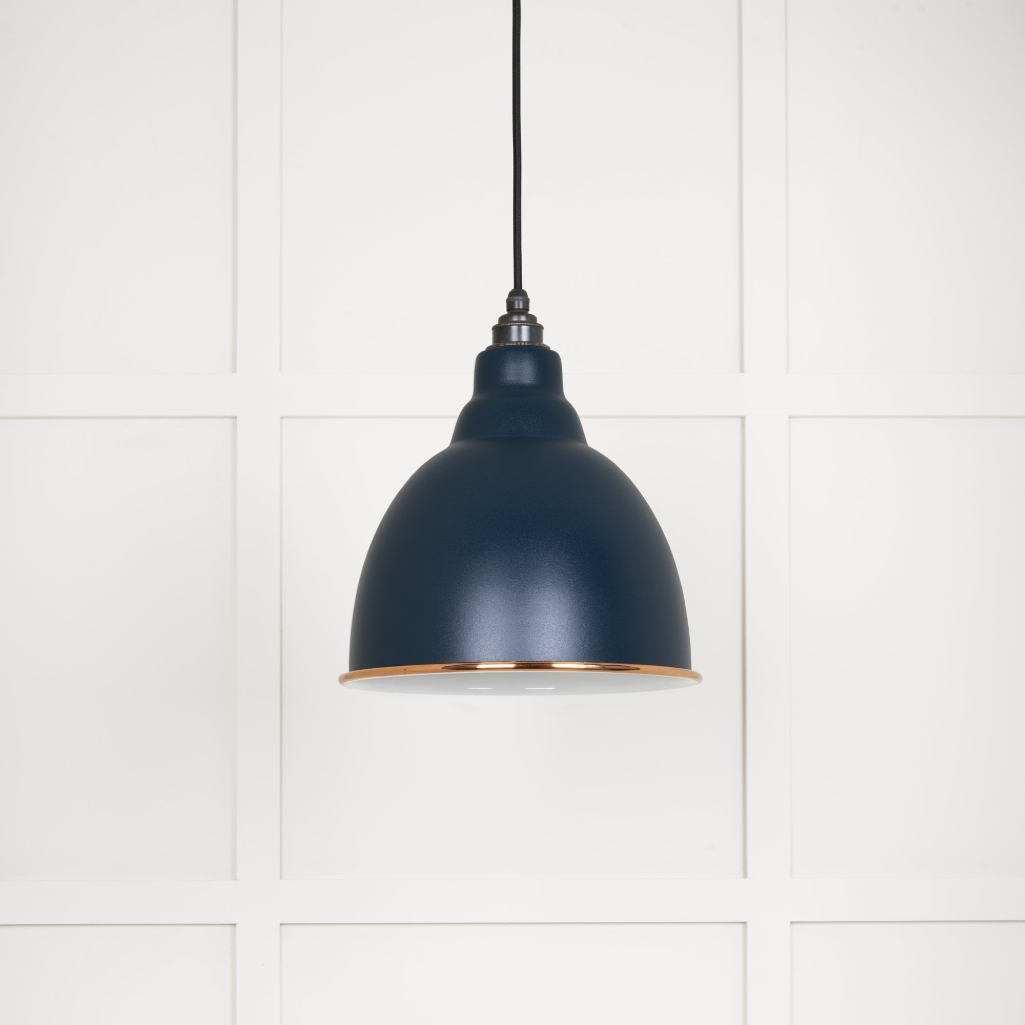 From The Anvil White Gloss Brindley Pendant - Dusk (Dark Blue/Grey)
