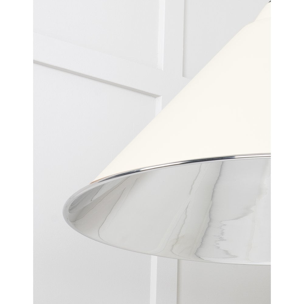 From The Anvil Smooth Nickel Hockley Pendant - Teasel (Off White/Cream)