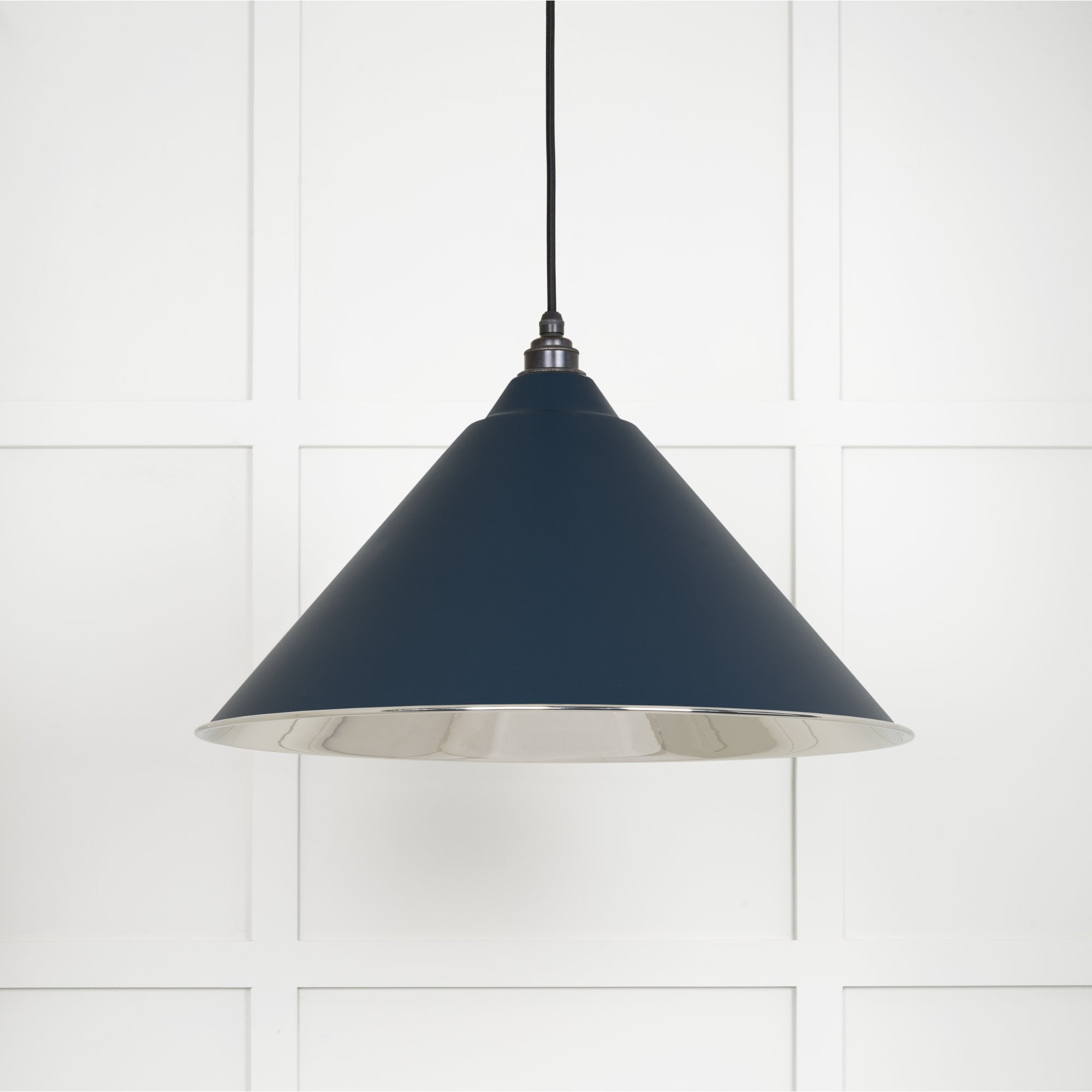 From The Anvil Smooth Nickel Hockley Pendant - Dusk (Dark Blue/Grey)