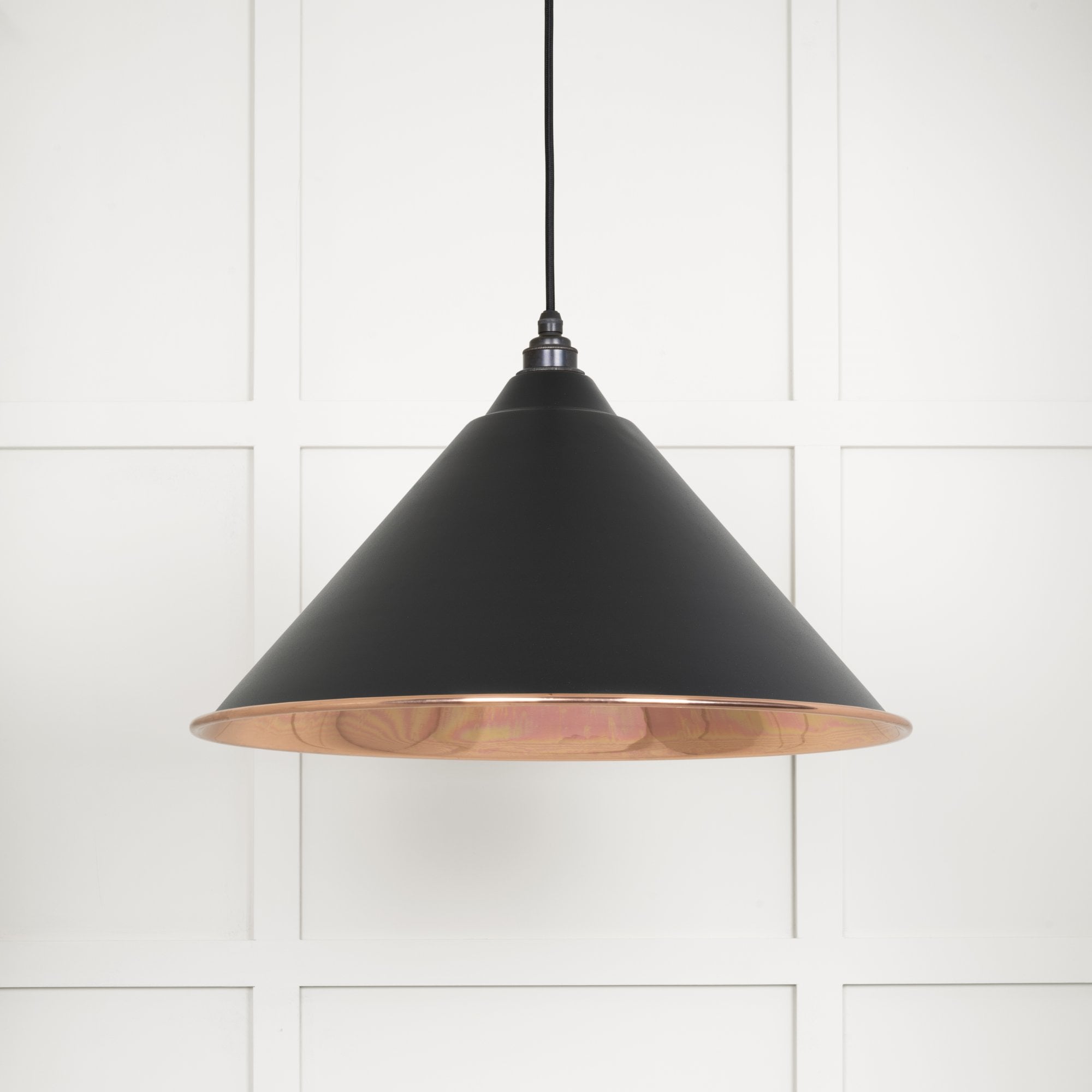 From The Anvil Smooth Copper Hockley Pendant - Elan Black