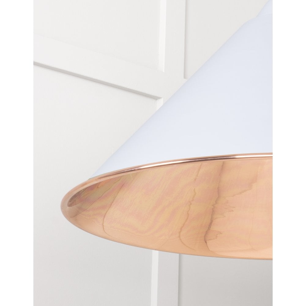 From The Anvil Smooth Copper Hockley Pendant - Birch (Pale Grey)