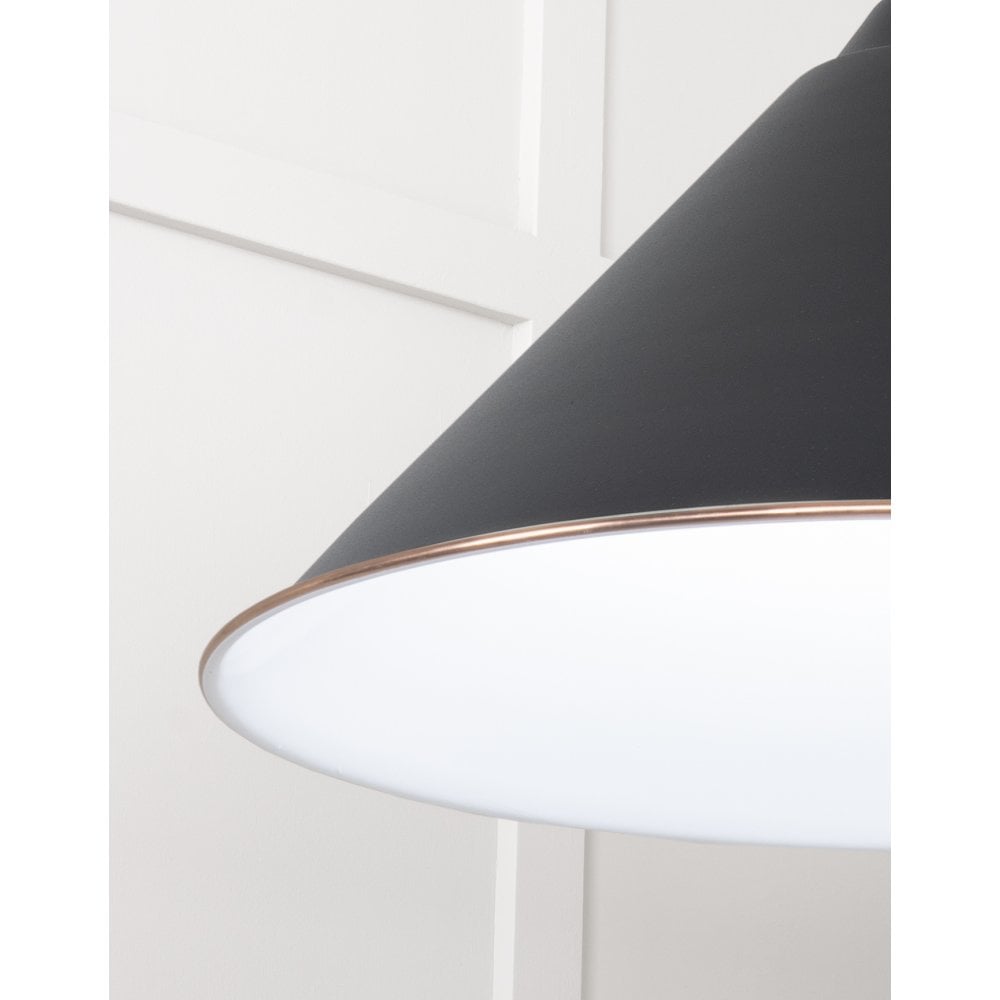 From The Anvil White Gloss Hockley Pendant - Elan Black