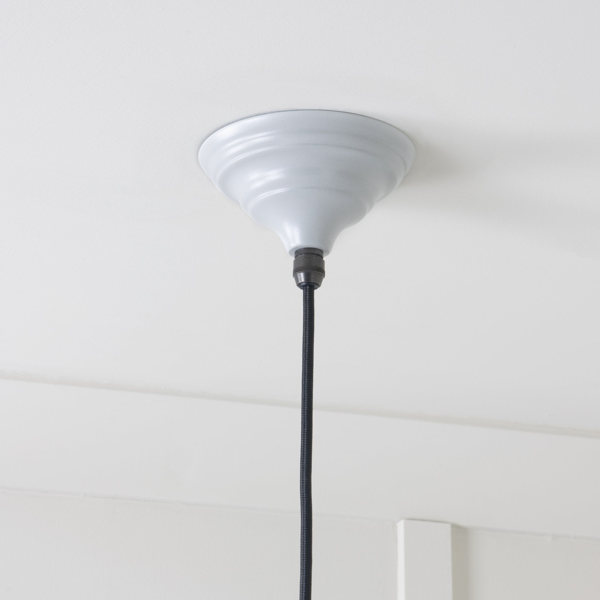 From The Anvil White Gloss Hockley Pendant - Birch (Pale Grey)