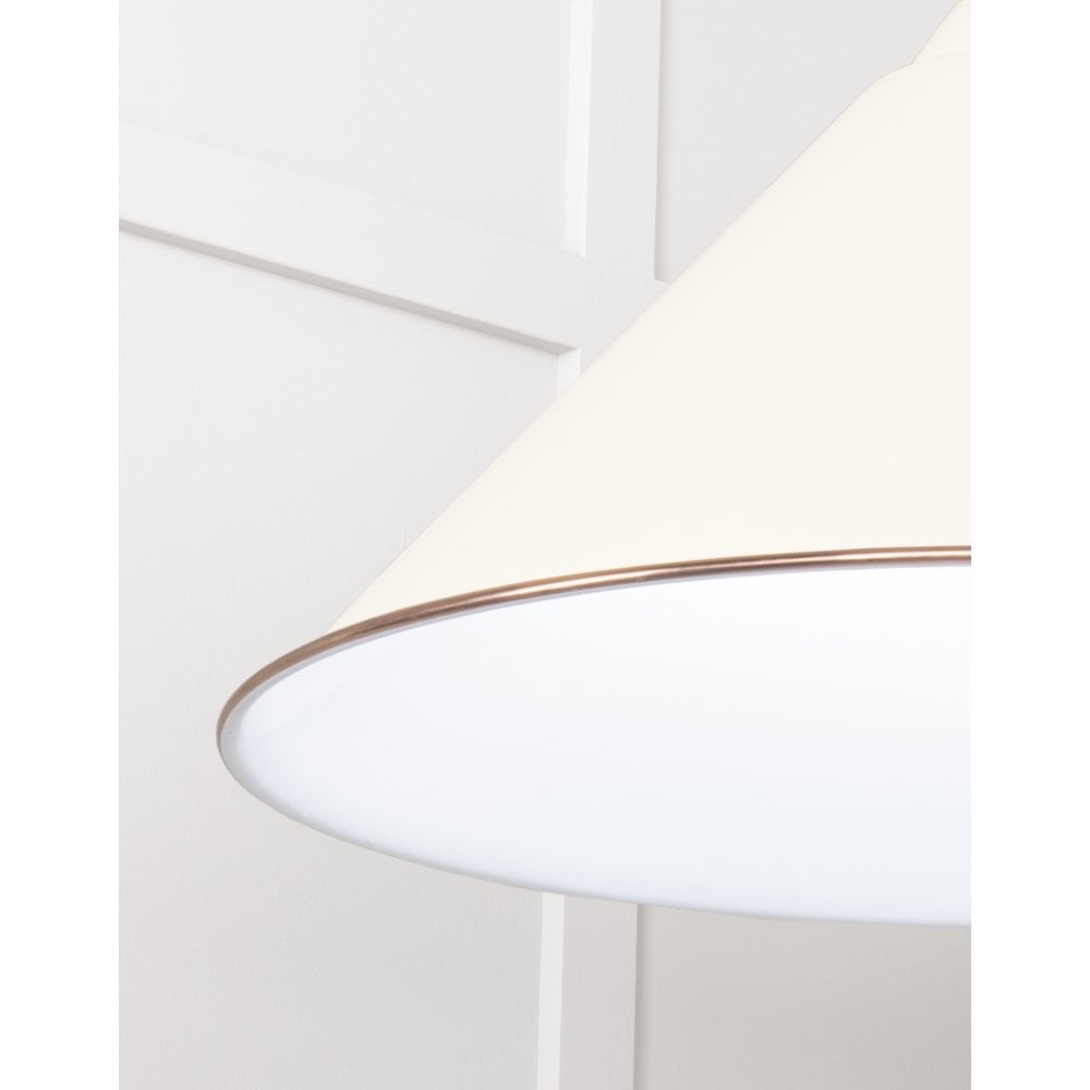 From The Anvil White Gloss Hockley Pendant - Teasel (Off White/Cream)