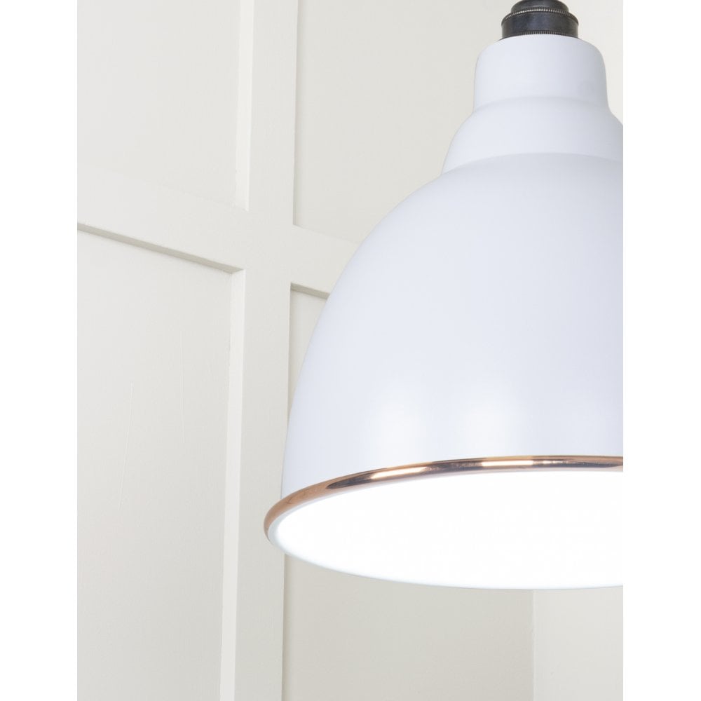From The Anvil White Gloss Brindley Pendant - Birch (Pale Grey)
