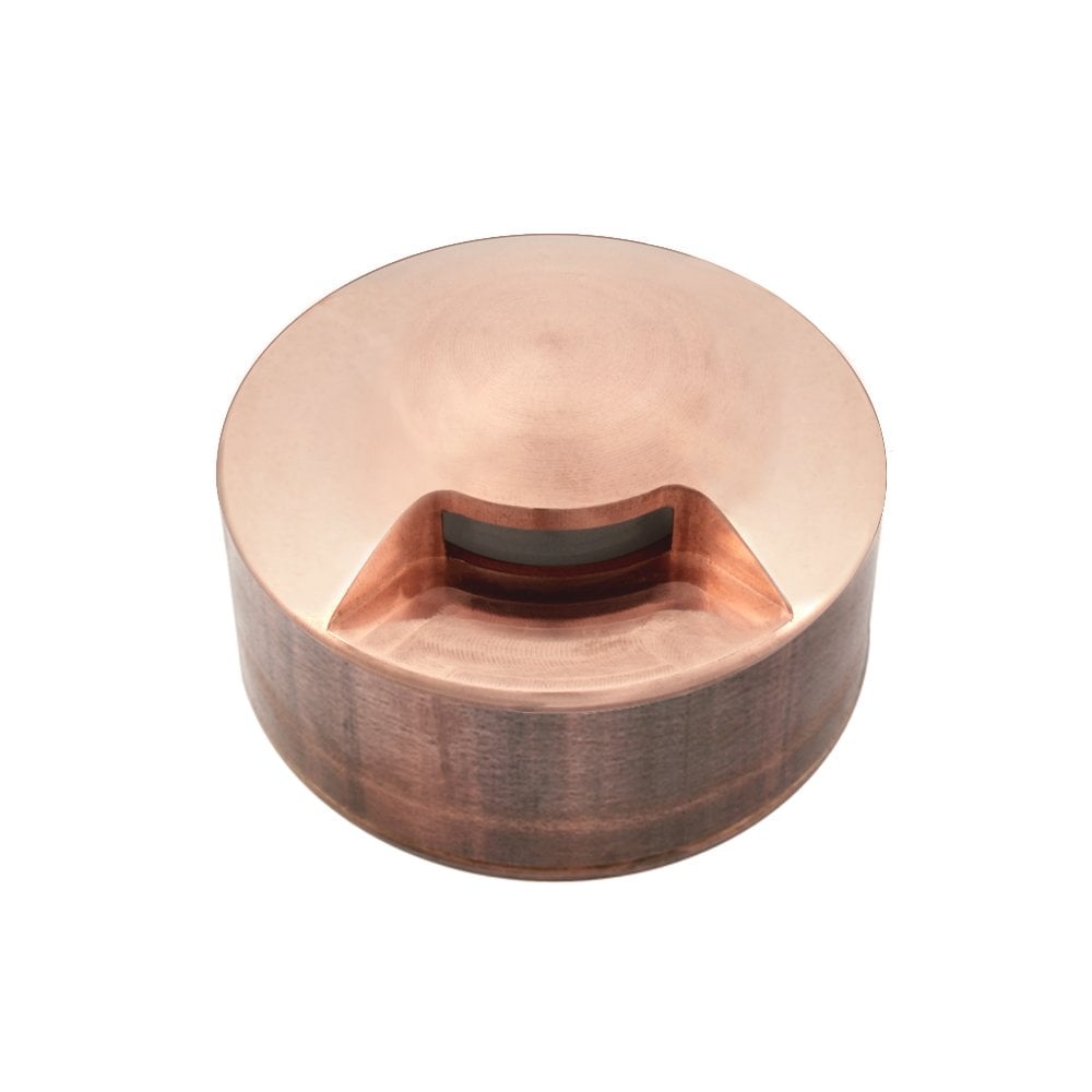 Hunza Pure LED Path Light Surface Mount 1 Facet - Copper - Low Voltage