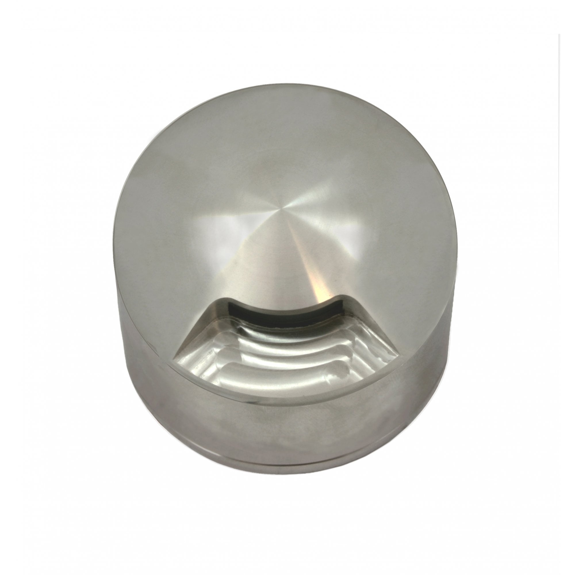 Hunza Pure LED Path Light Surface Mount 1 Facet - Stainless Steel - Low Voltage