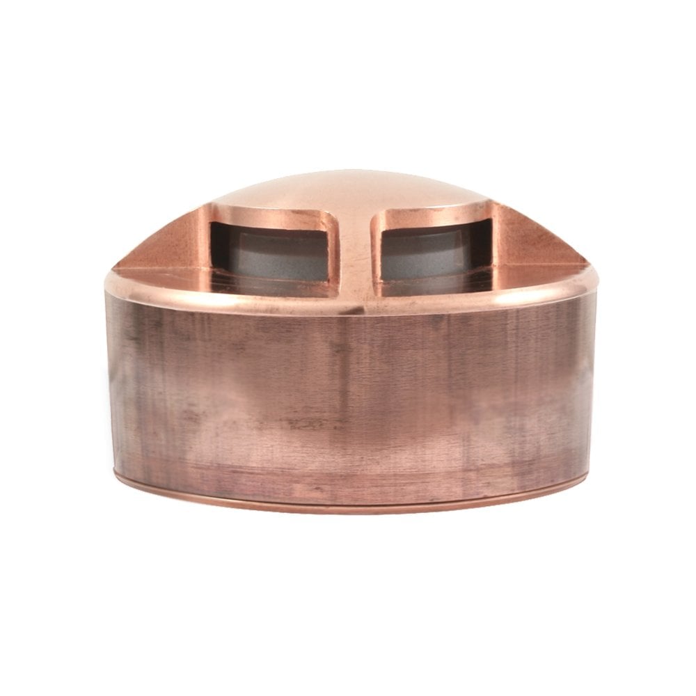 Hunza Pure LED Path Light Surface Mount 3 Facet - Copper - Low Voltage