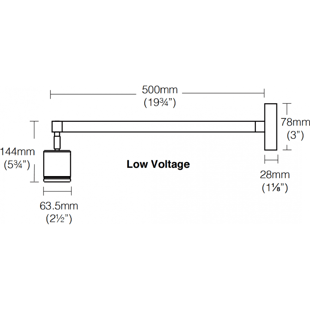 Hunza Pure LED Sign Light - Copper - Low Voltage