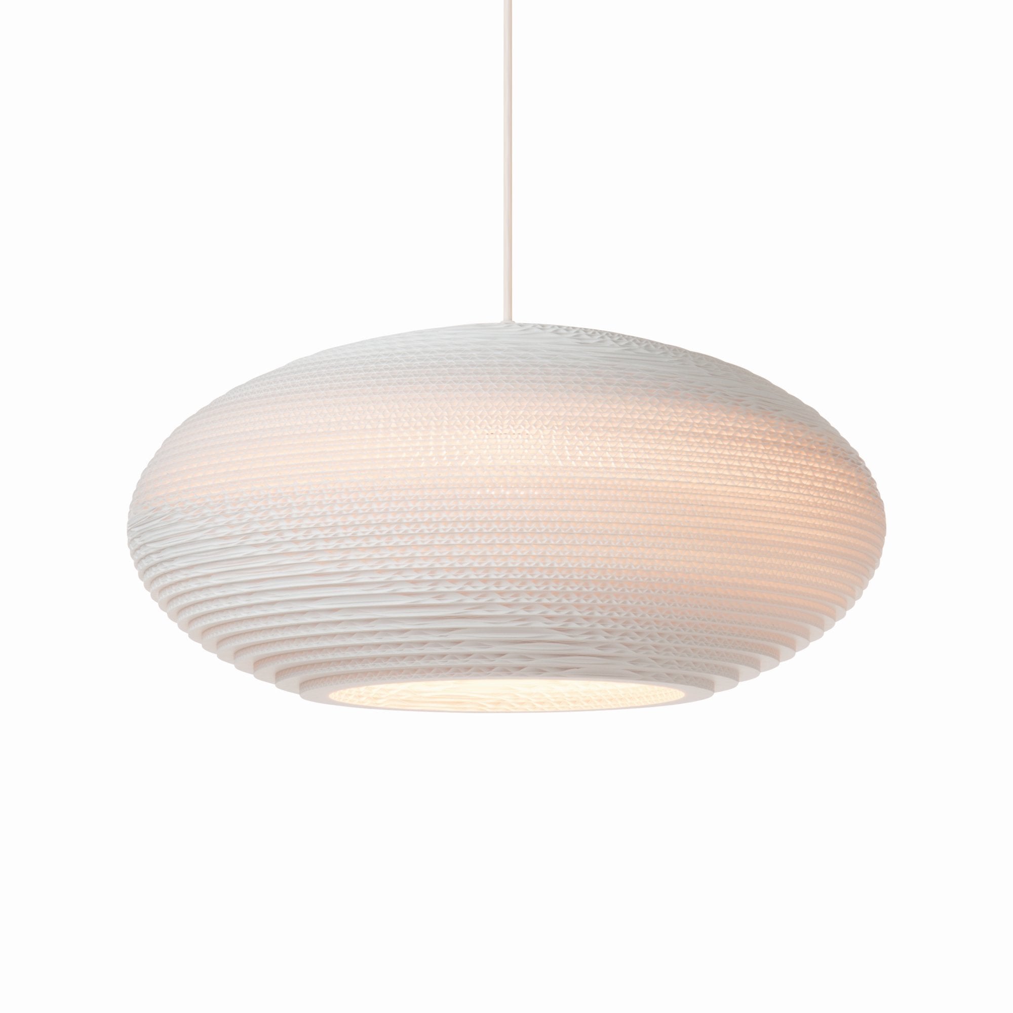 Graypants Scraplights Disc 16 Pendant - White - 43 Diameter