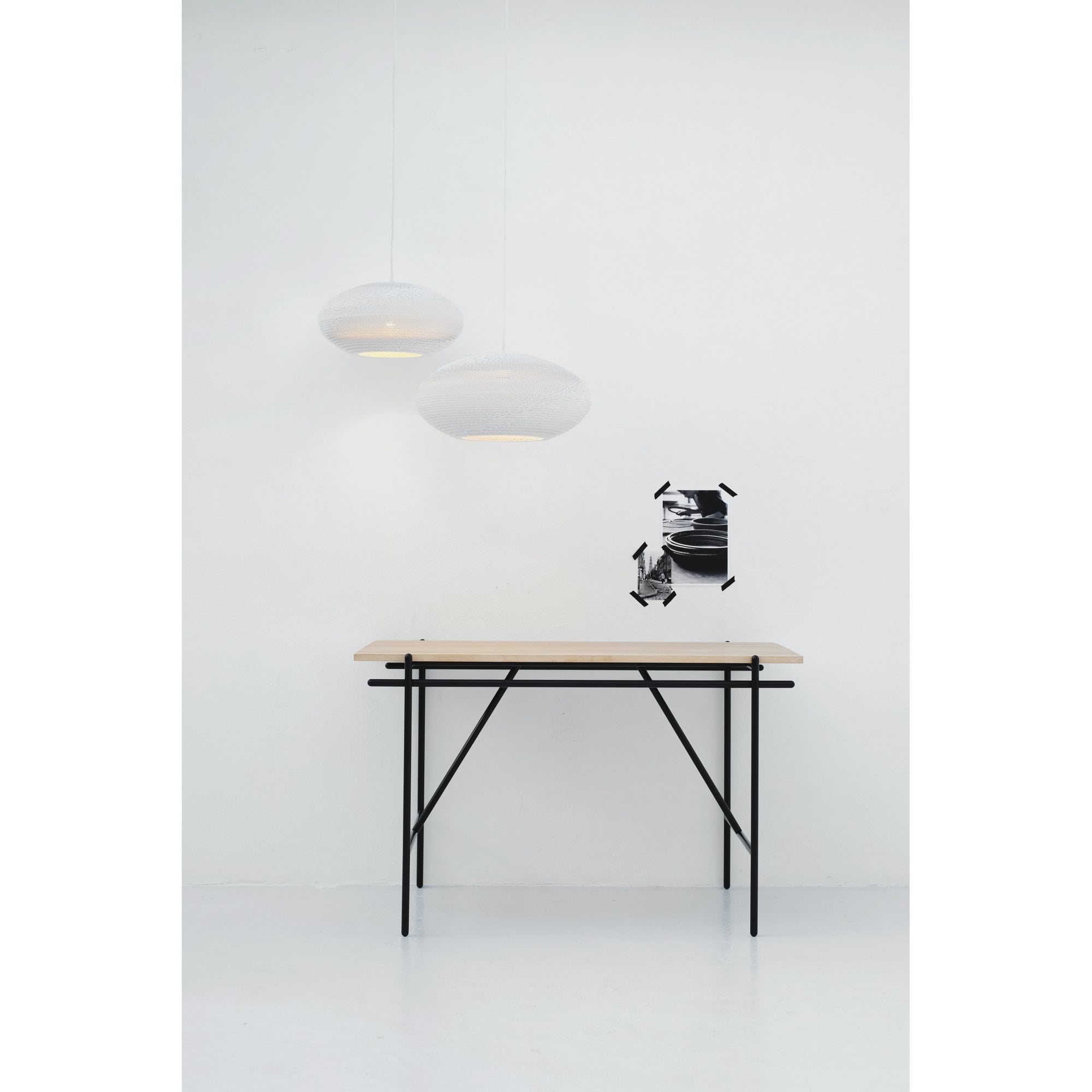 Graypants Scraplights Disc 16 Pendant - White - 43 Diameter