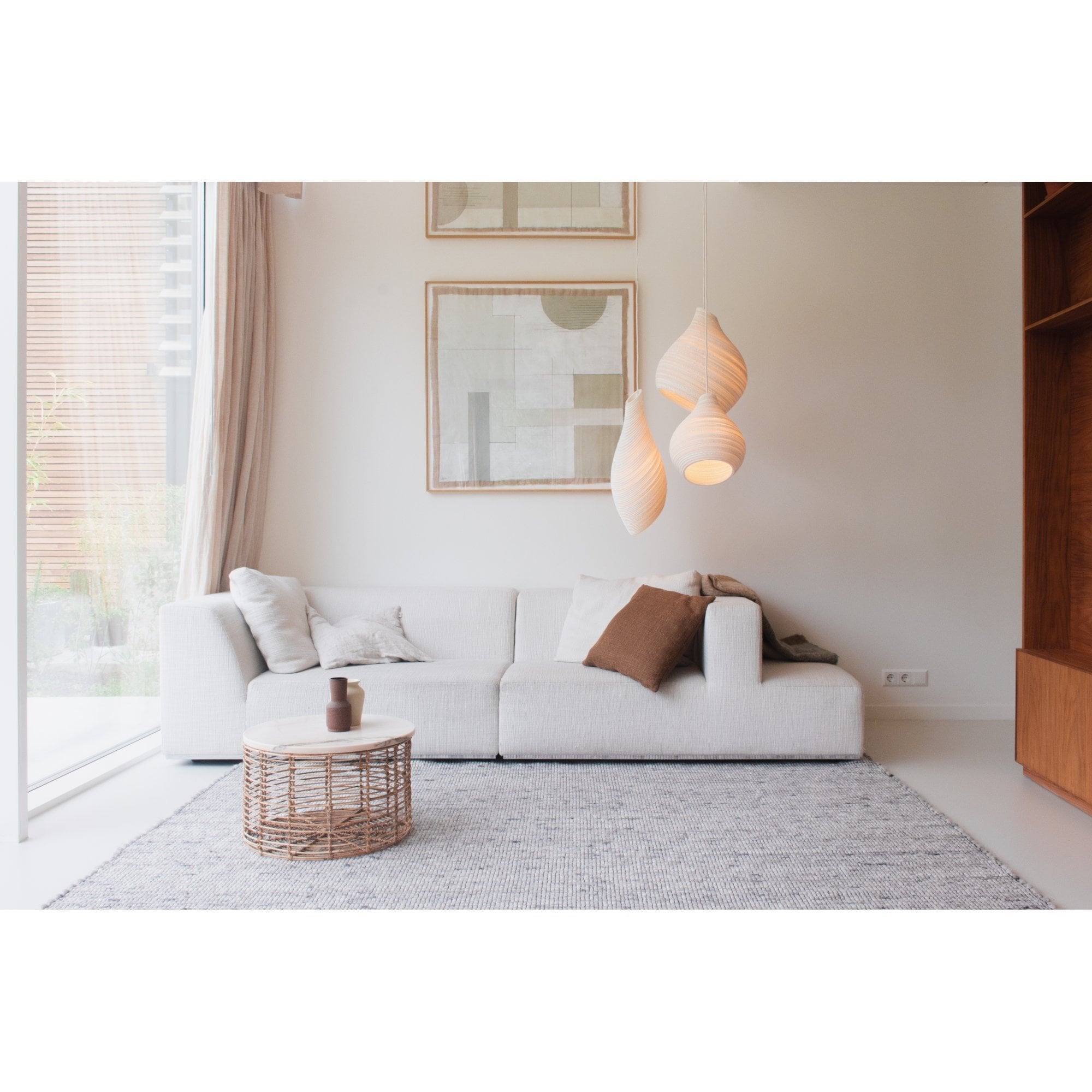 Graypants Scraplights Hive 12 Pendant - White - 30 cm Diameter