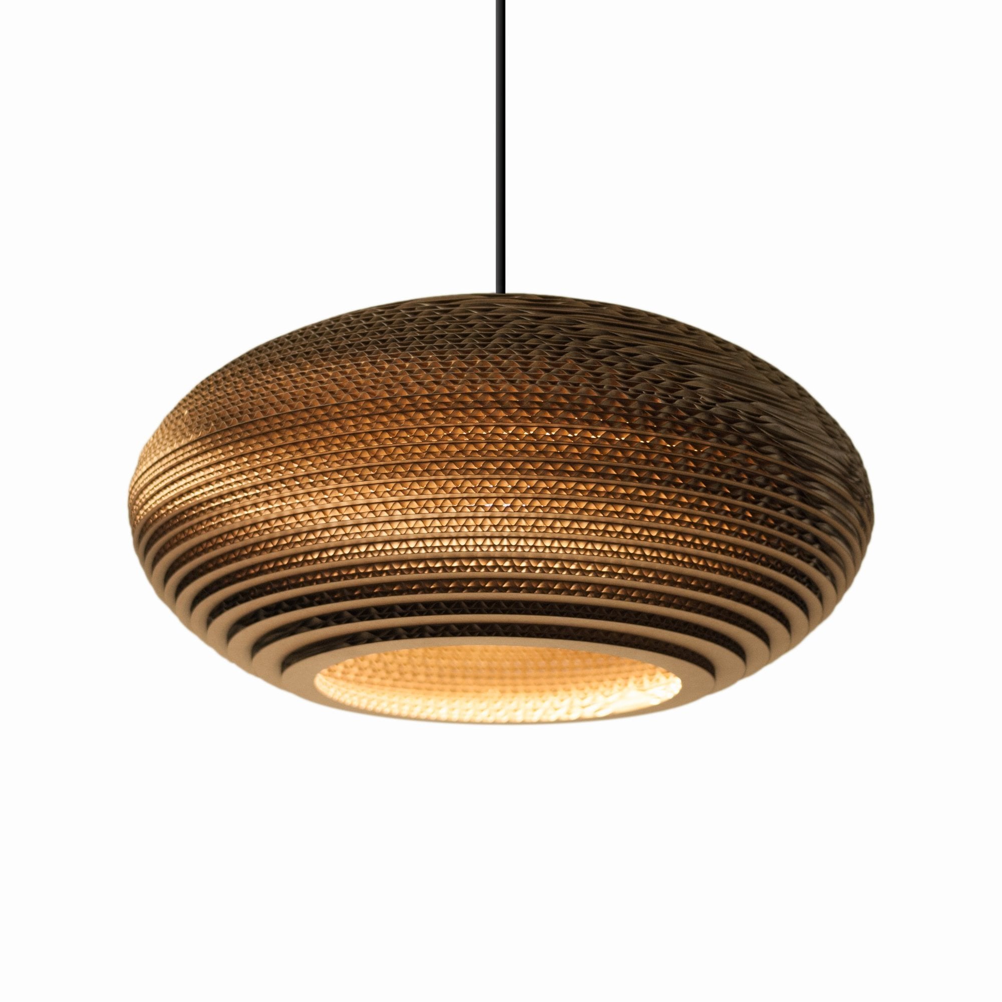 Graypants Scraplights Disc 16 Pendant - Natural - 43cm Diameter