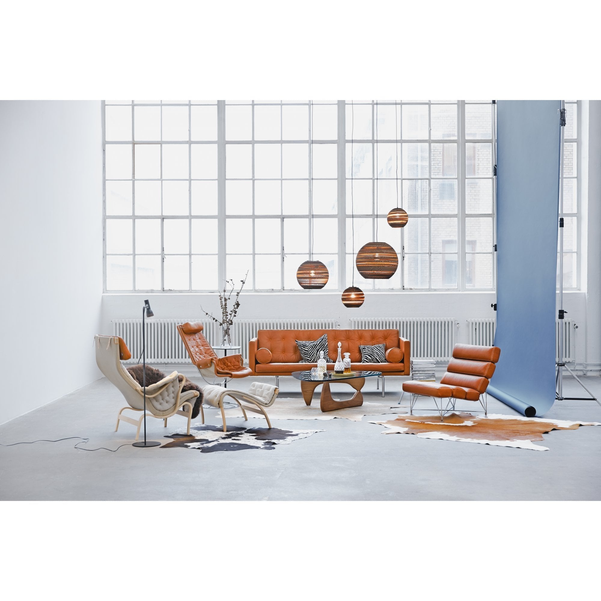 Graypants Scraplights Moon 10 Pendant - Natural - 26cm Diameter