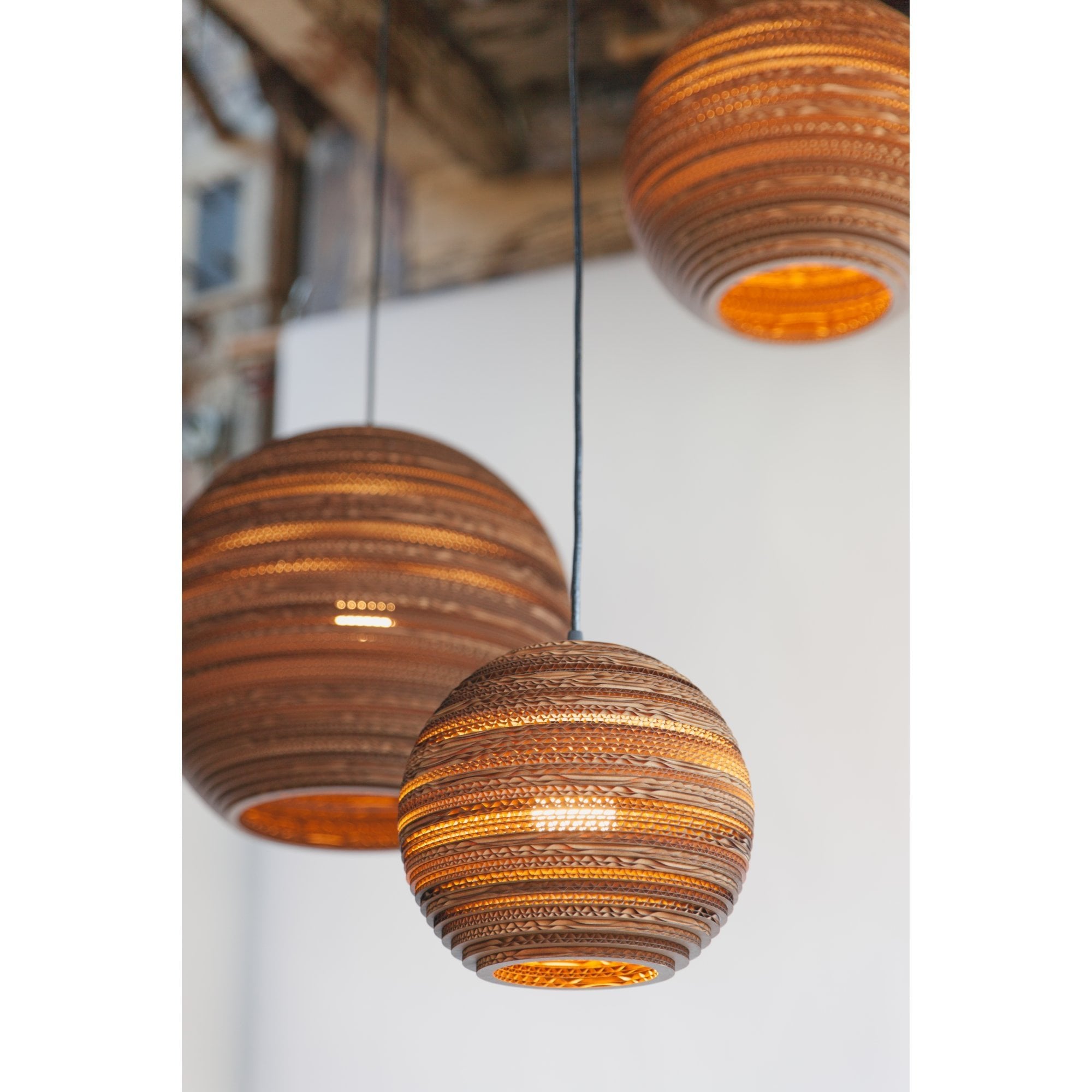 Graypants Scraplights Moon 14 Pendant - Natural - 36cm Diameter
