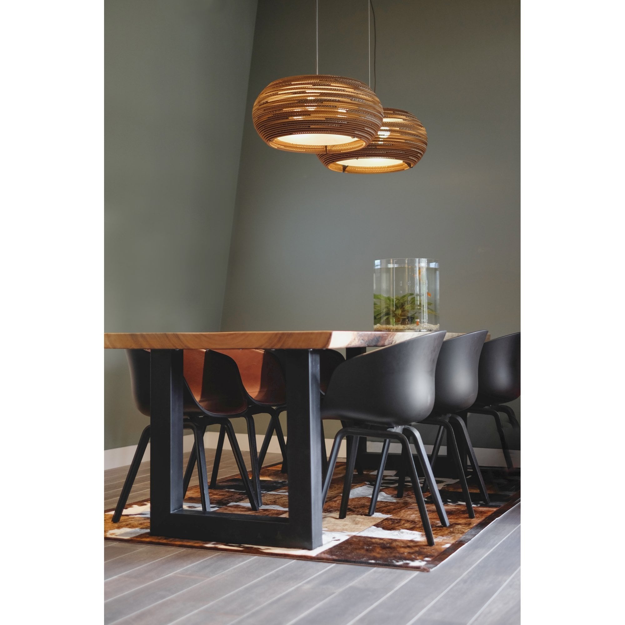 Graypants Scraplights Ohio 24 Pendant with Glass Diffuser - Natural - 61cm Diameter