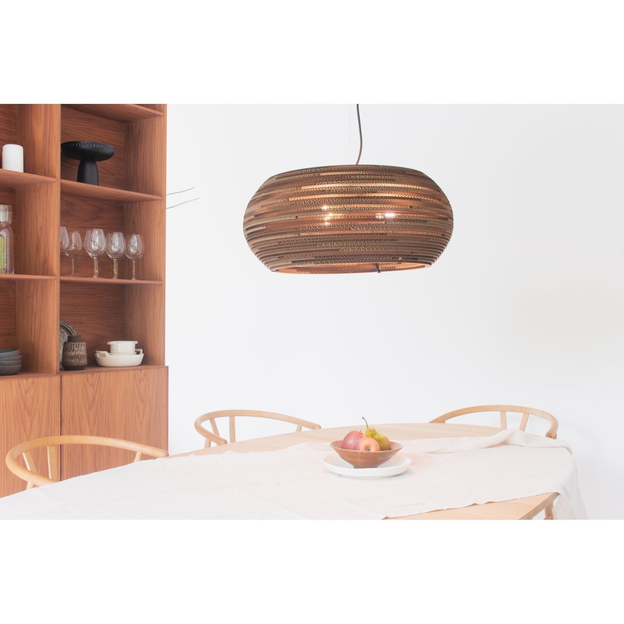 Graypants Scraplights Ohio 32 Pendant with Glass Diffuser - Natural - 82cm Diameter