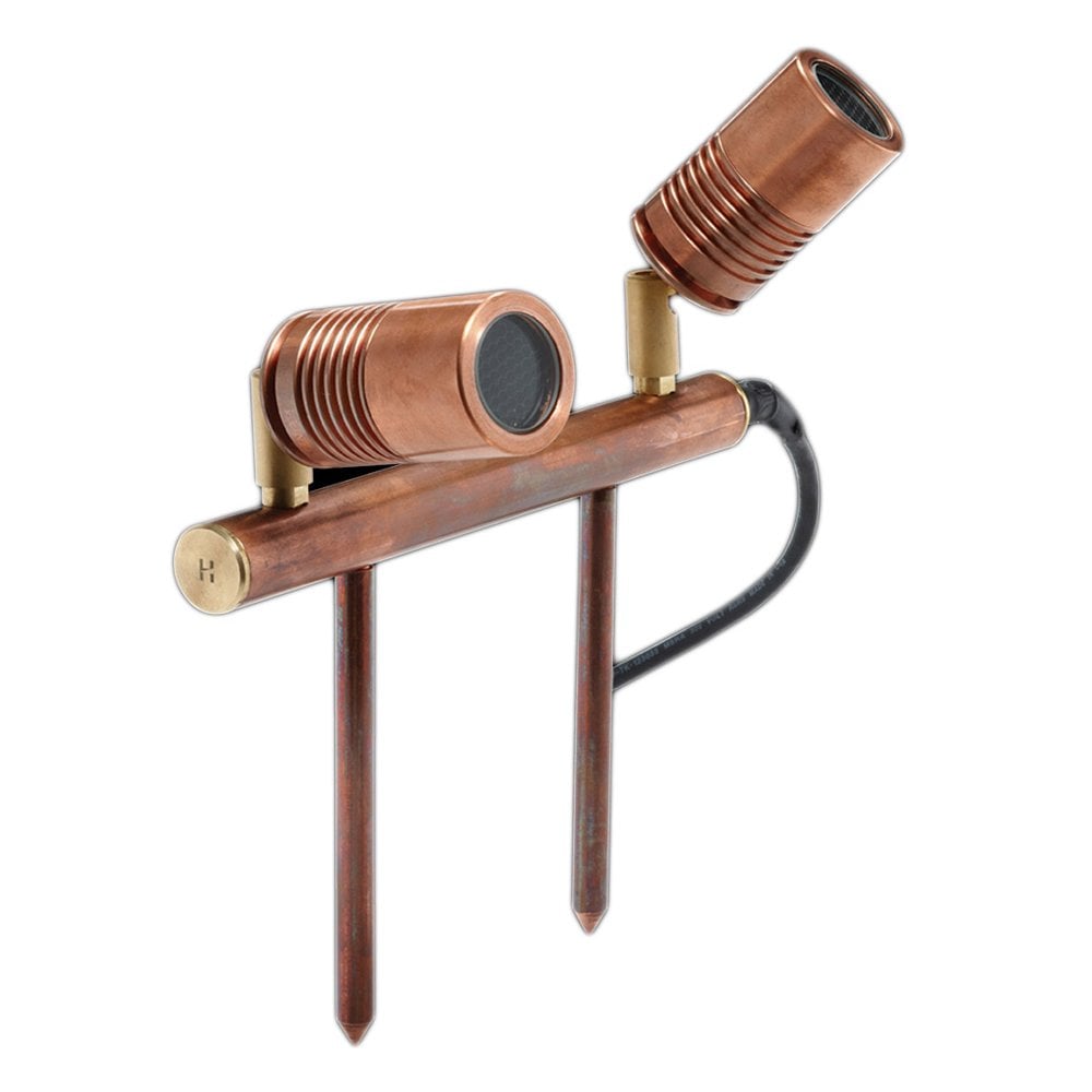 Hunza Pure LED Euro Twin Bar Light - Copper - Low Voltage