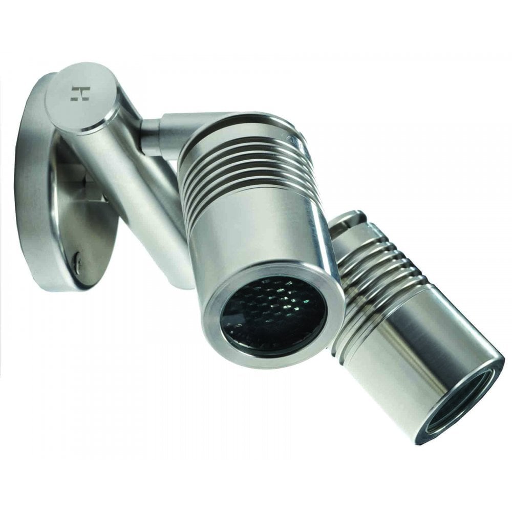 Hunza Pure LED Euro Twin Wall Spot - Stainless Steel - Low Voltage