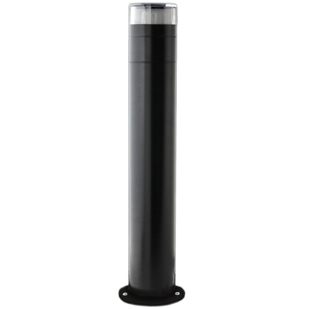 Hunza Pure LED Bollard 700mm (90mm Flange Mounted) Retro - Powder Coat - Mains
