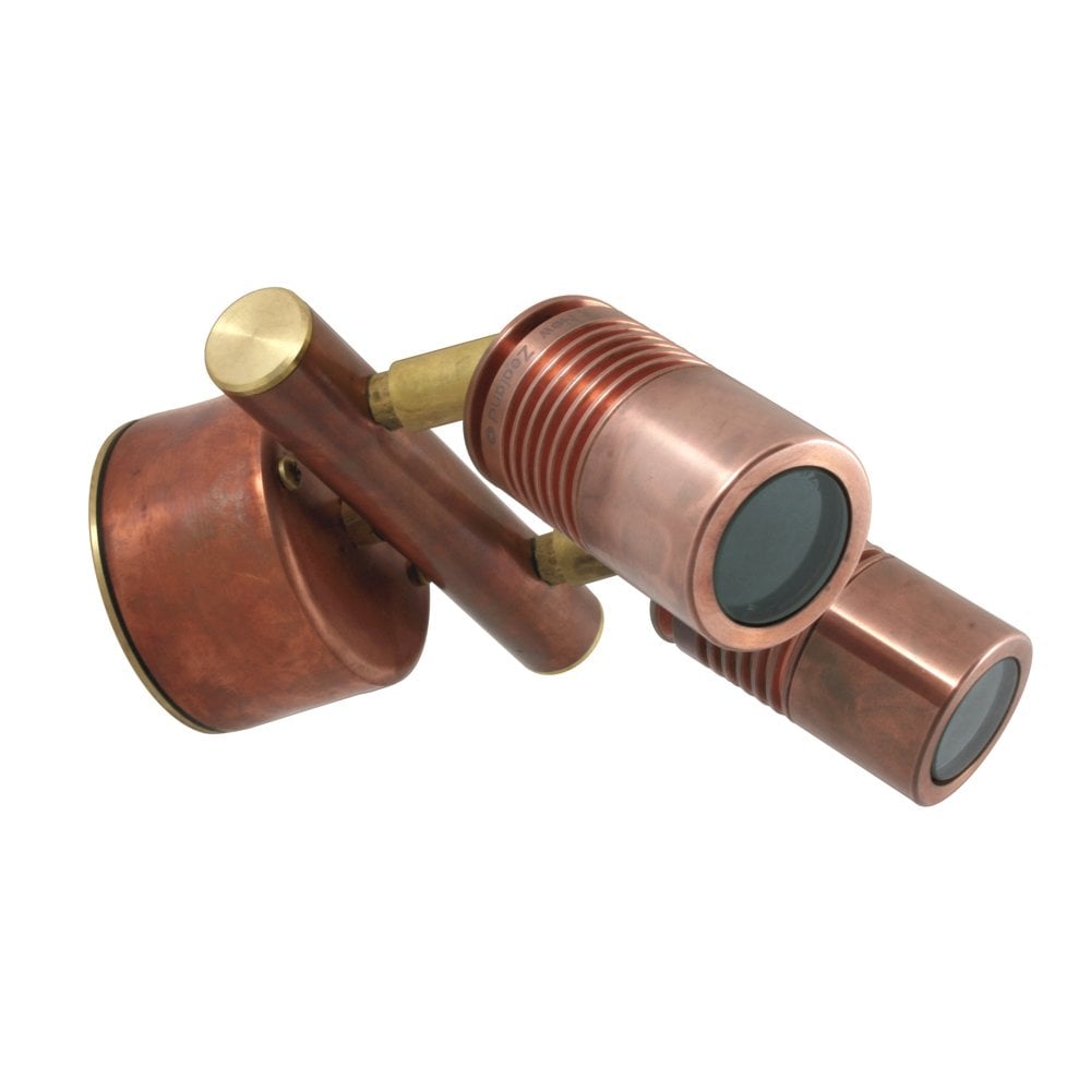 Hunza Pure LED Euro Twin Wall Spot Retro - Copper - Mains