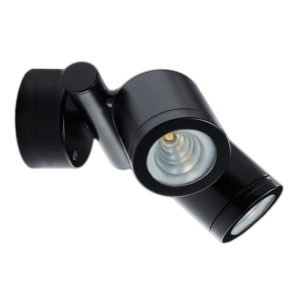 Hunza Pure LED Twin Wall Spot Retro - Powder Coat - Mains