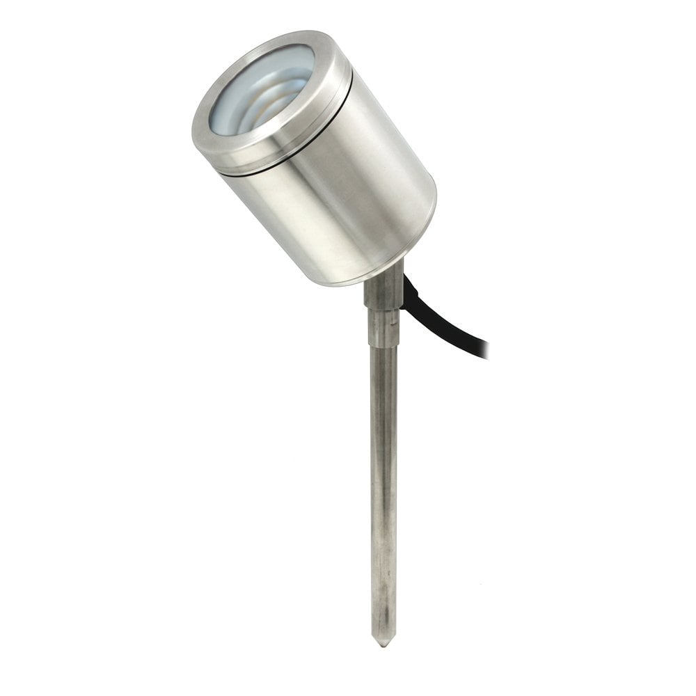 Hunza Pure LED Spike Spot Adjustable - Stainless Steel - Low Voltage
