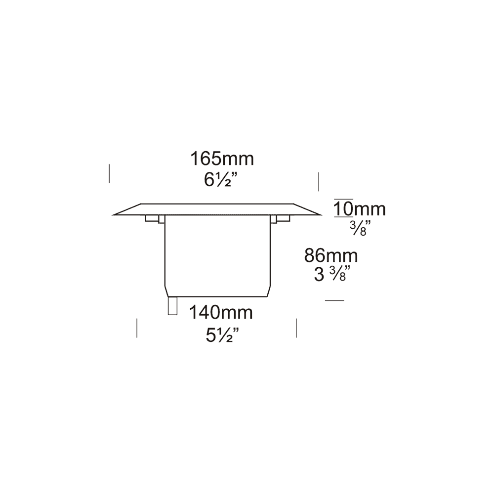 Hunza Lawn Light Deck Mount - Stainless Steel - Low Voltage