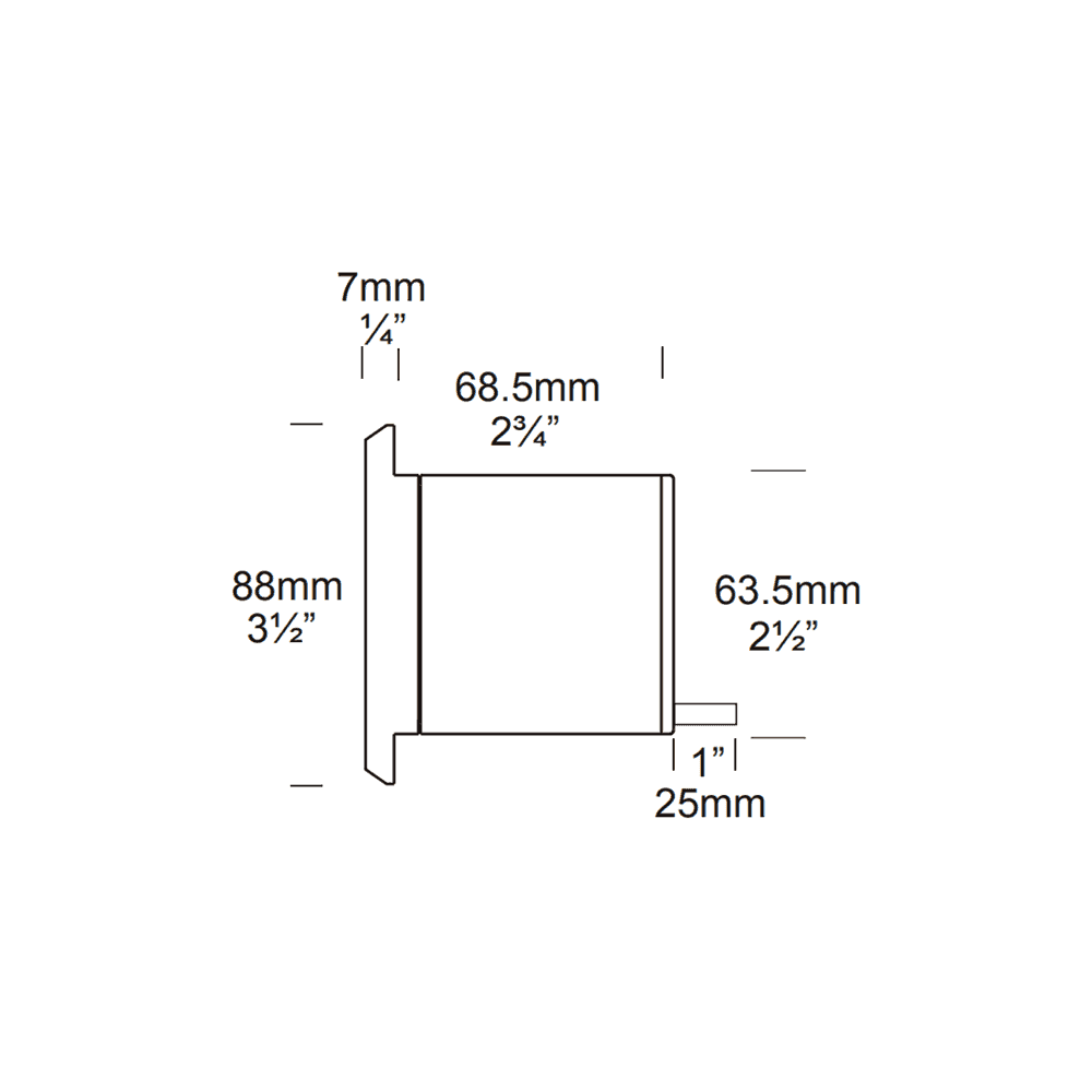 Hunza Step Light Square - Stainless Steel - Low Voltage