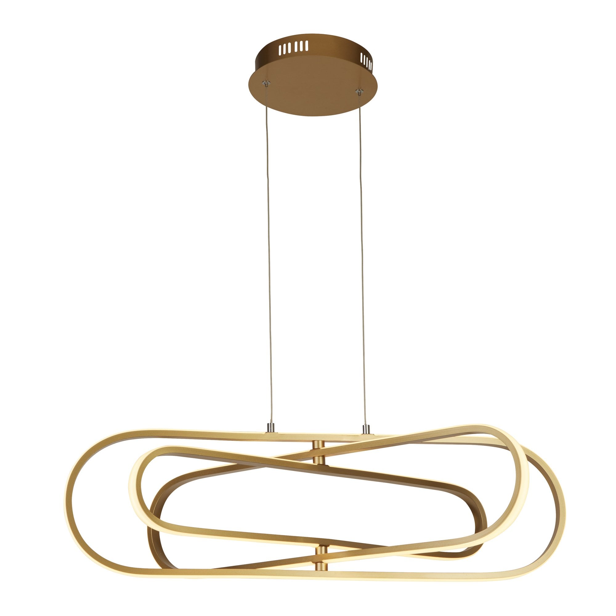 Searchlight Carmel LED Ceiling Pendant  - Gold Aluminium