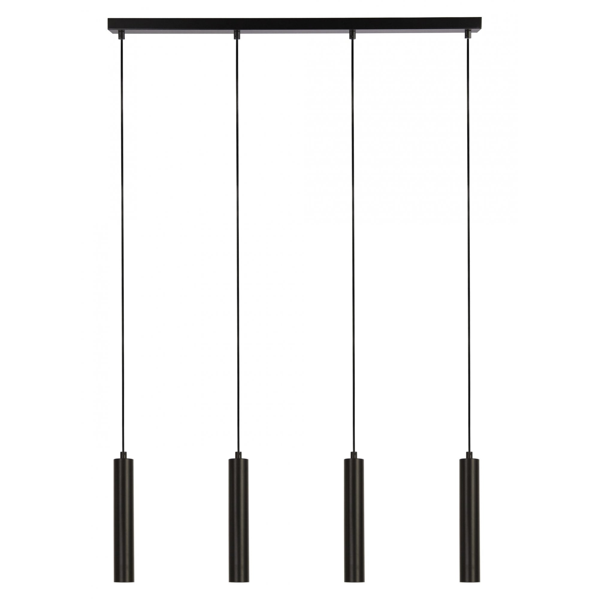 Searchlight Dawber 4 Light Bar Ceiling Pendant - Black