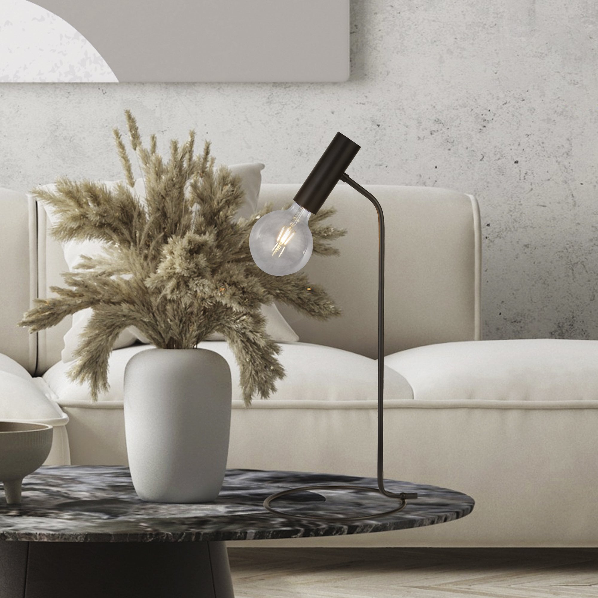 Searchlight Dawber Table Lamp - Black