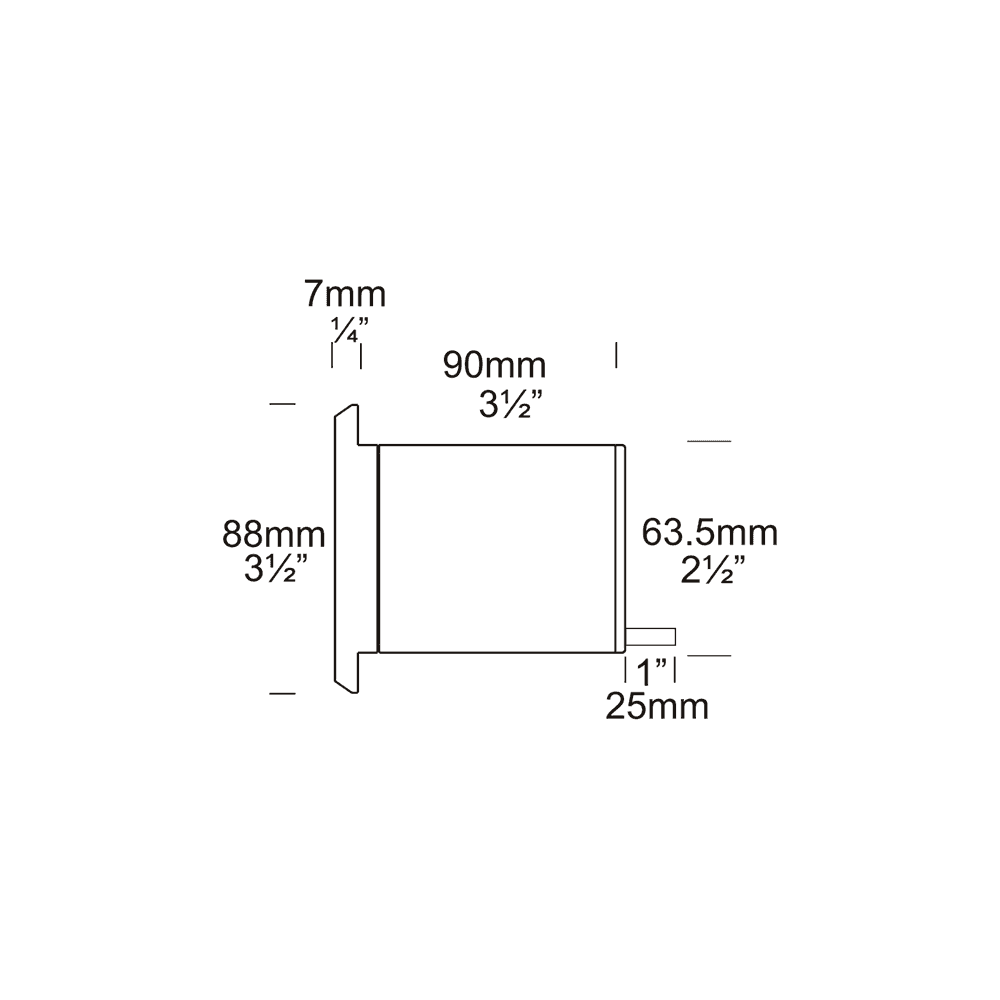 Hunza Step Light Louvre Square GU10 - Copper - Mains