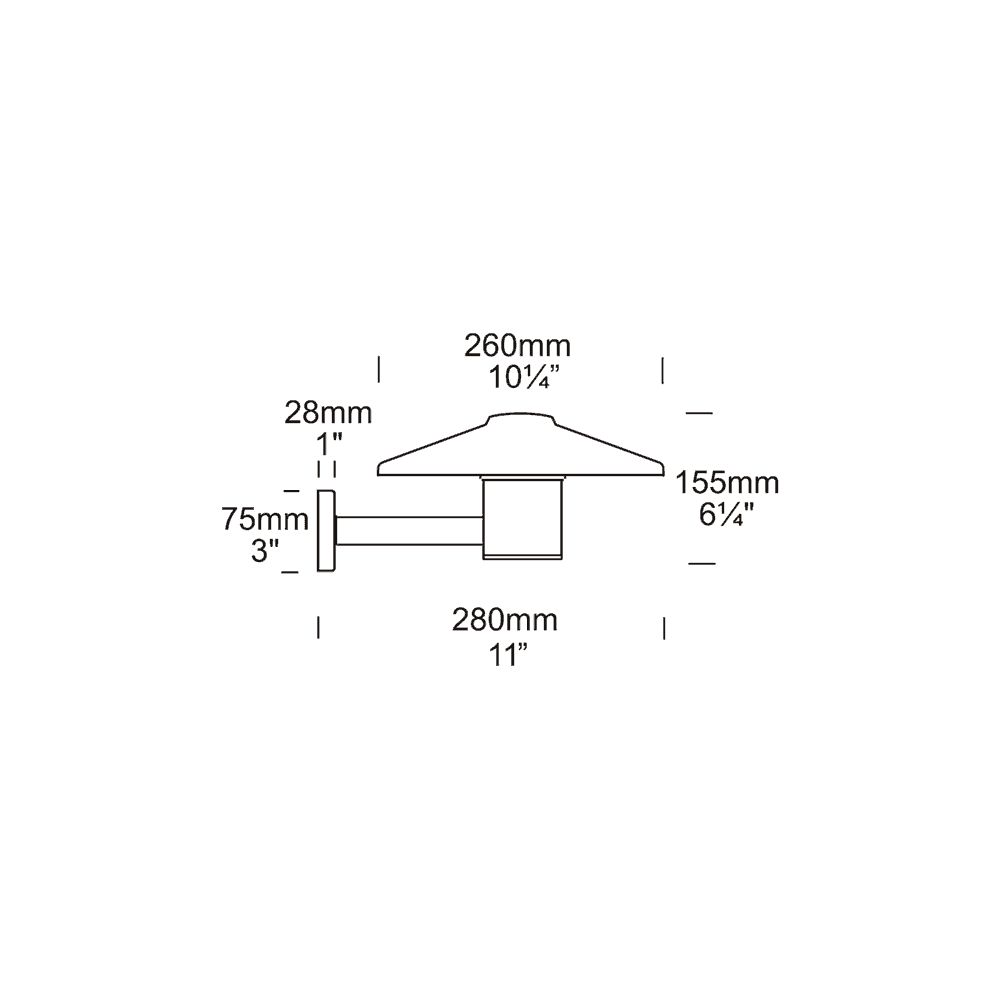 Hunza Tier Light Wall Mount GU10 - Stainless Steel - Mains