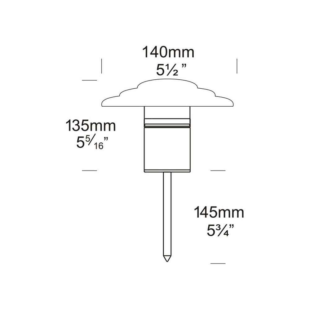 Hunza Fern Light GU10 - Powder Coat - Mains