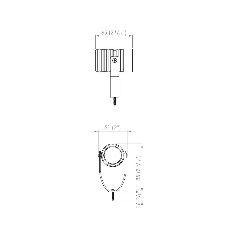 LuxR M2 Bracket Mount - Powder Coat - Low Voltage
