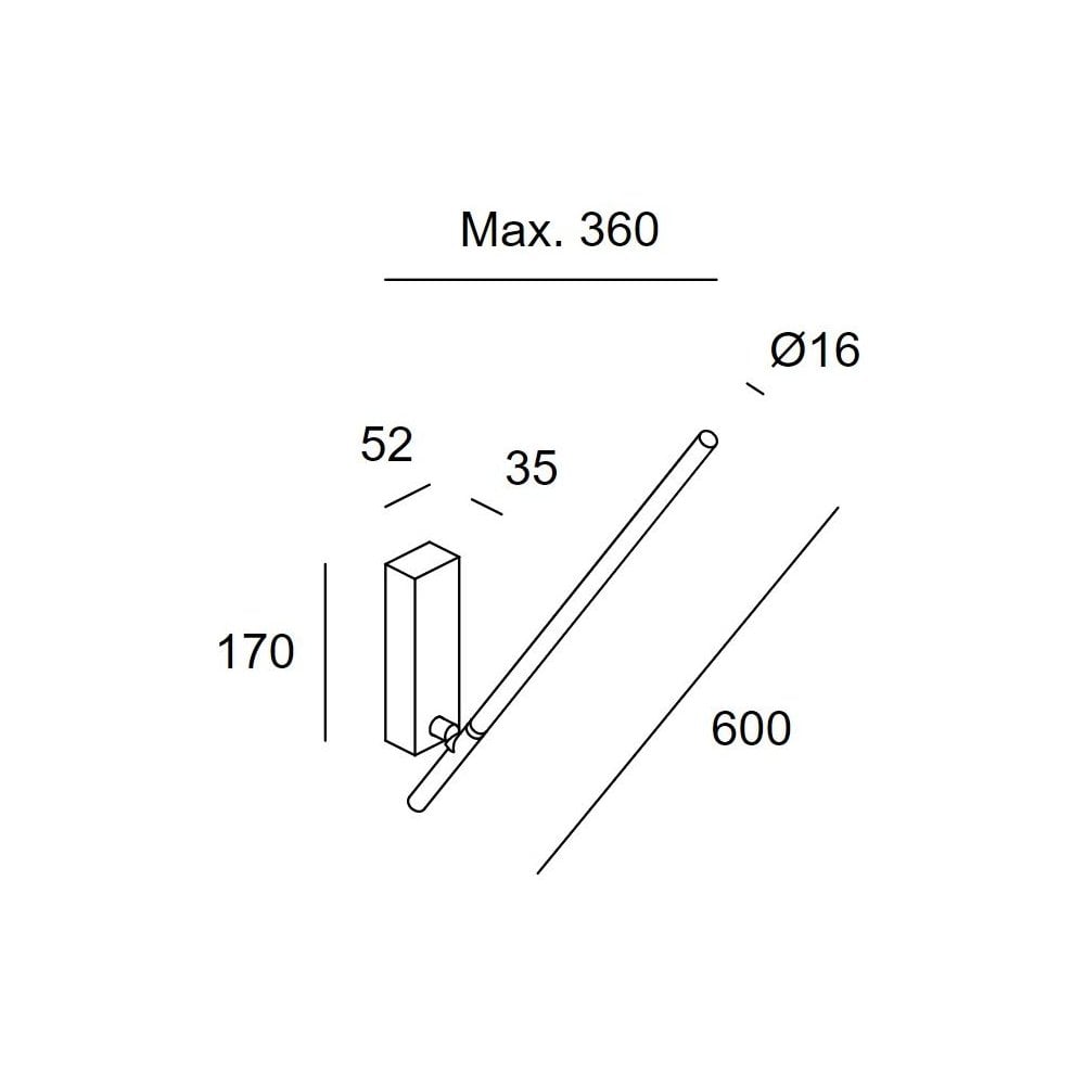 LedsC4 Tubs Wall Light